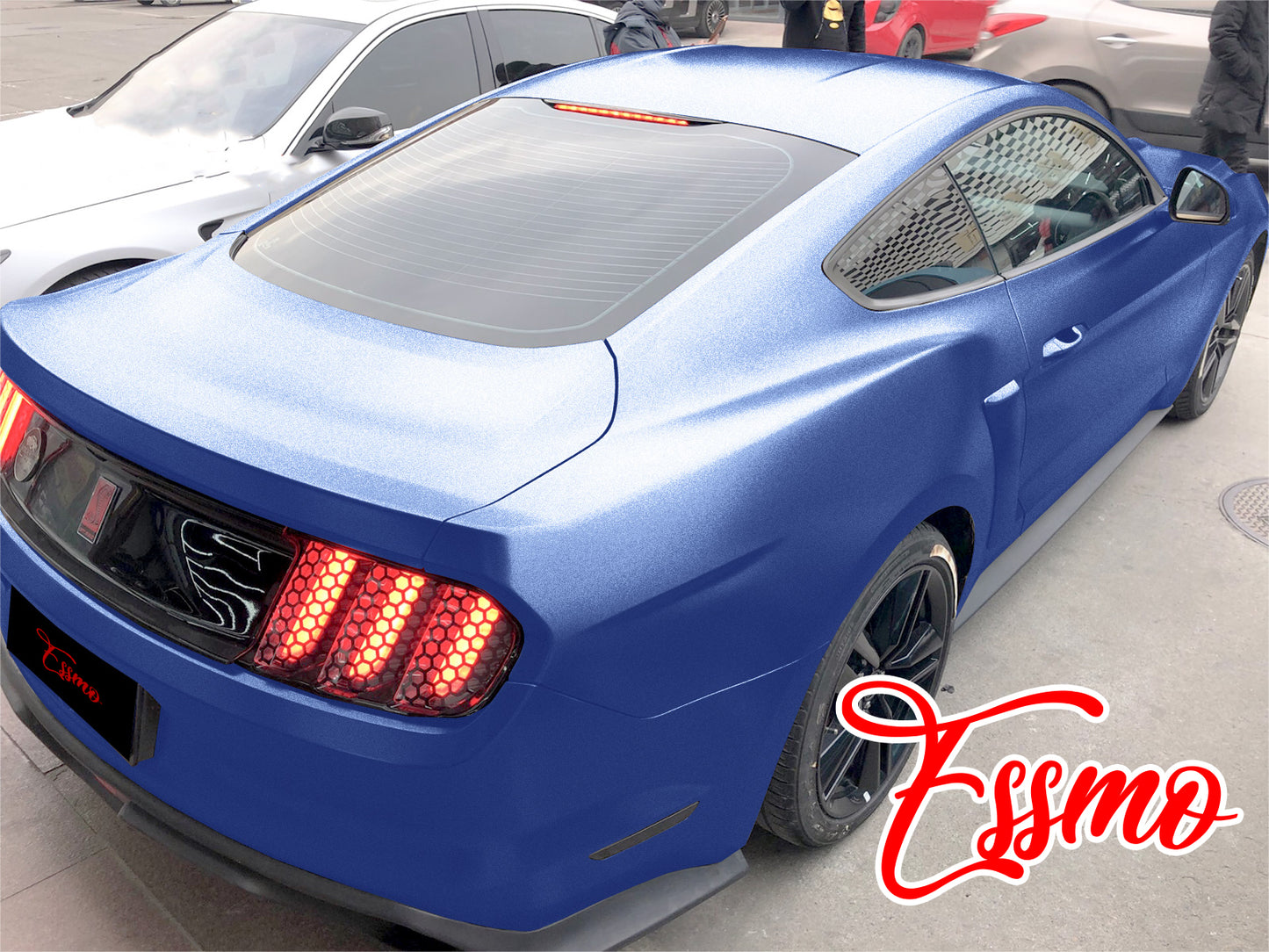 Matte Metallic Satin Pearl Frosted Blue Vinyl Wrap
