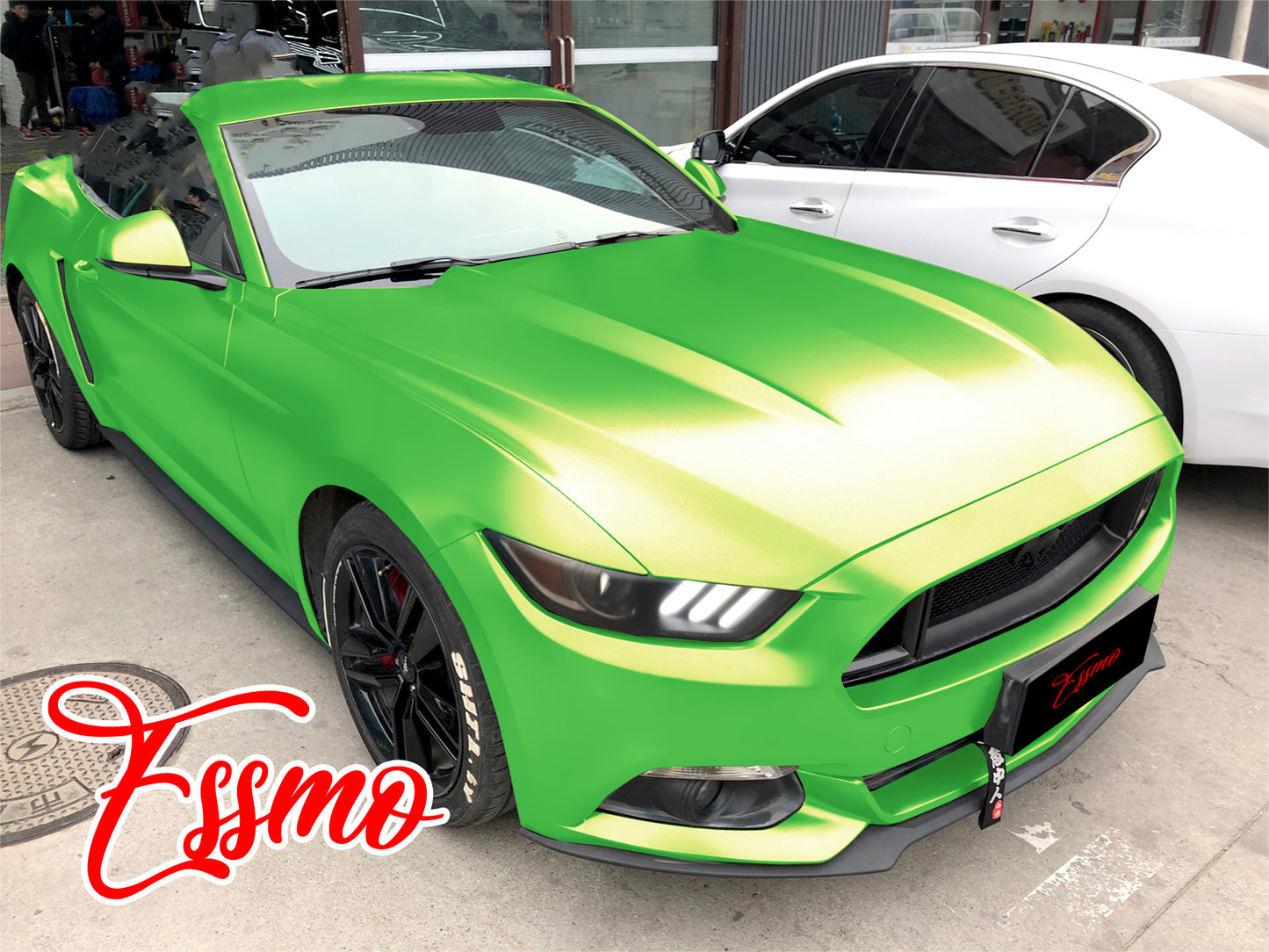 Matte Metallic Satin Pearl Apple Green Vinyl Wrap