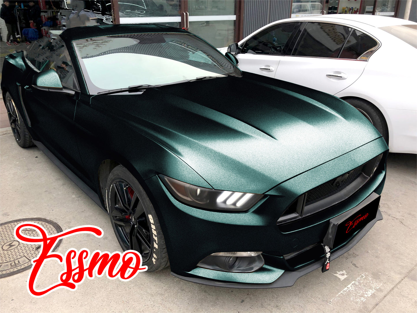 Matte Metallic Satin Pearl Dark Green Vinyl Wrap