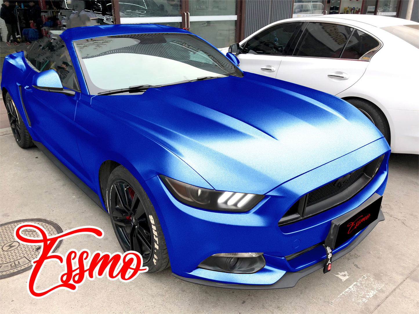 Matte Metallic Satin Pearl Royal Blue Vinyl Wrap