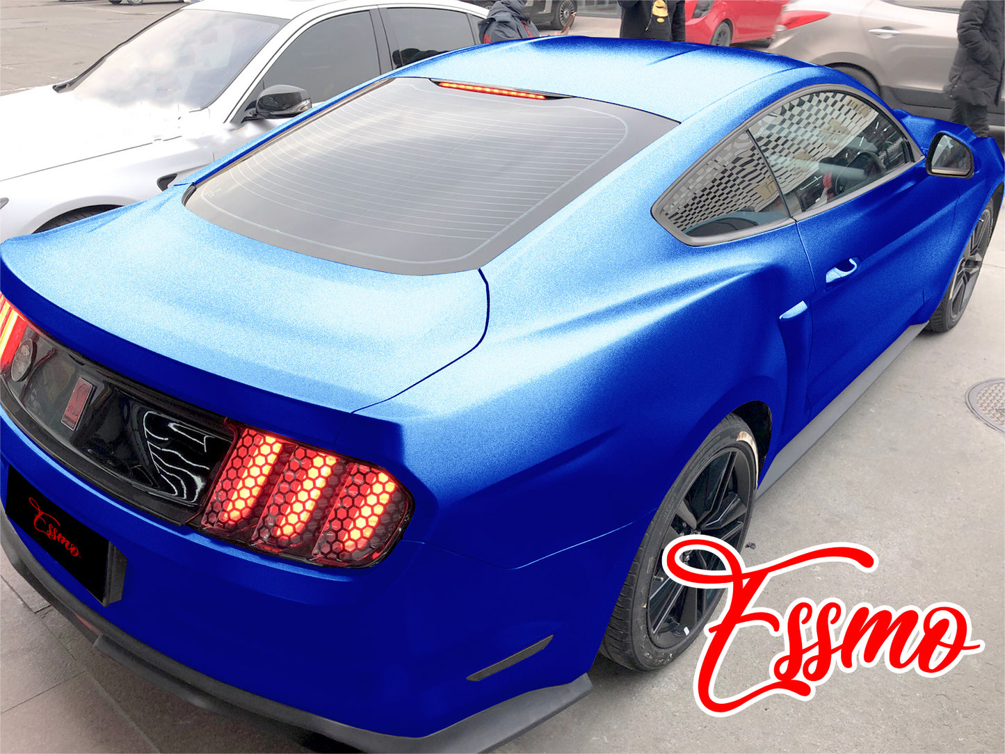 Matte Metallic Satin Pearl Royal Blue Vinyl Wrap