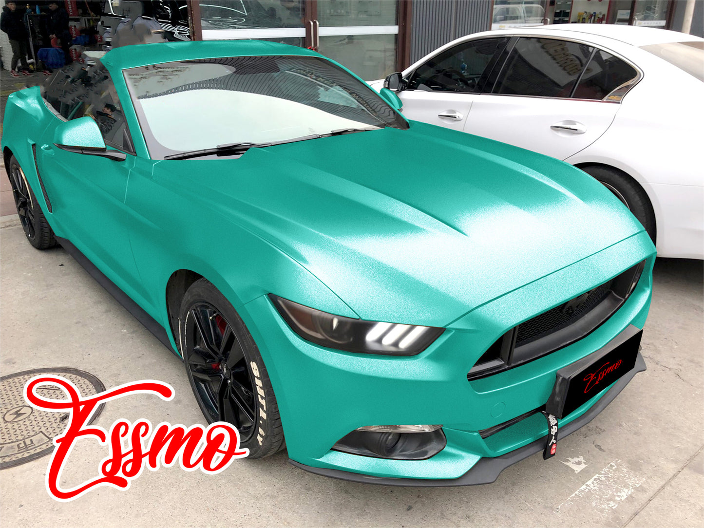 Matte Metallic Satin Pearl Lake Green Vinyl Wrap