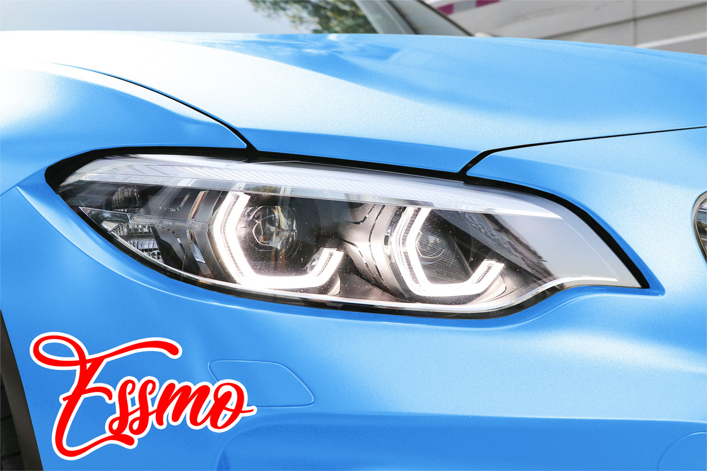 Matte Metallic Satin Pearl Light blue Vinyl Wrap