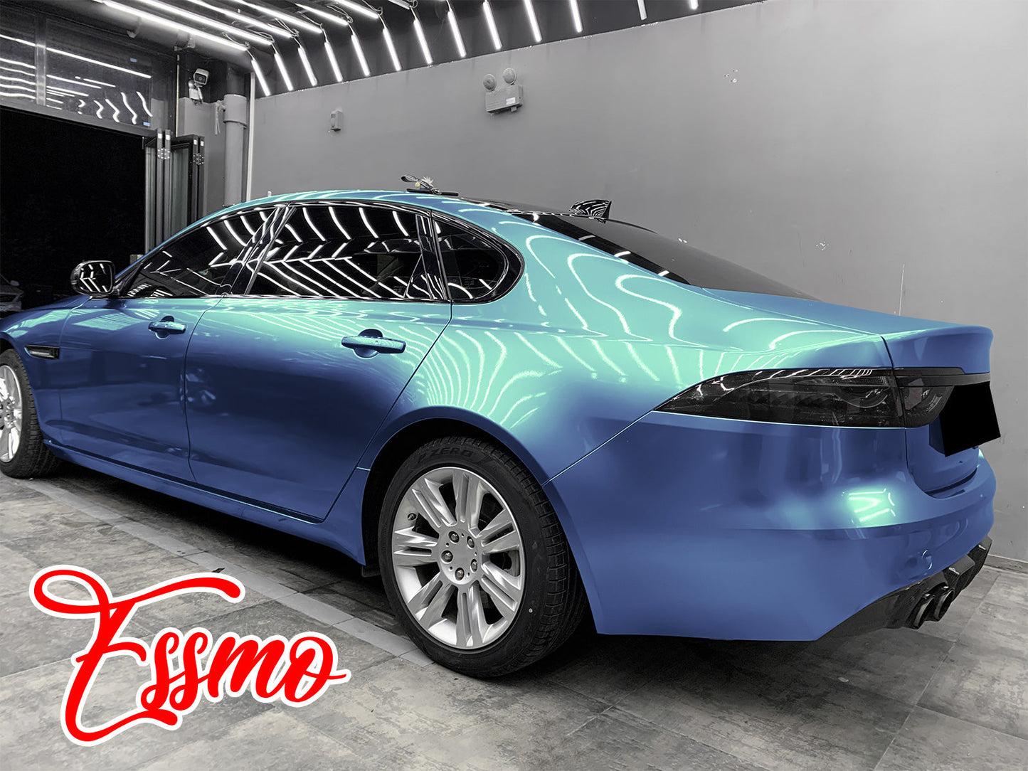 Coral Gloss Peacock Green Vinyl Wrap