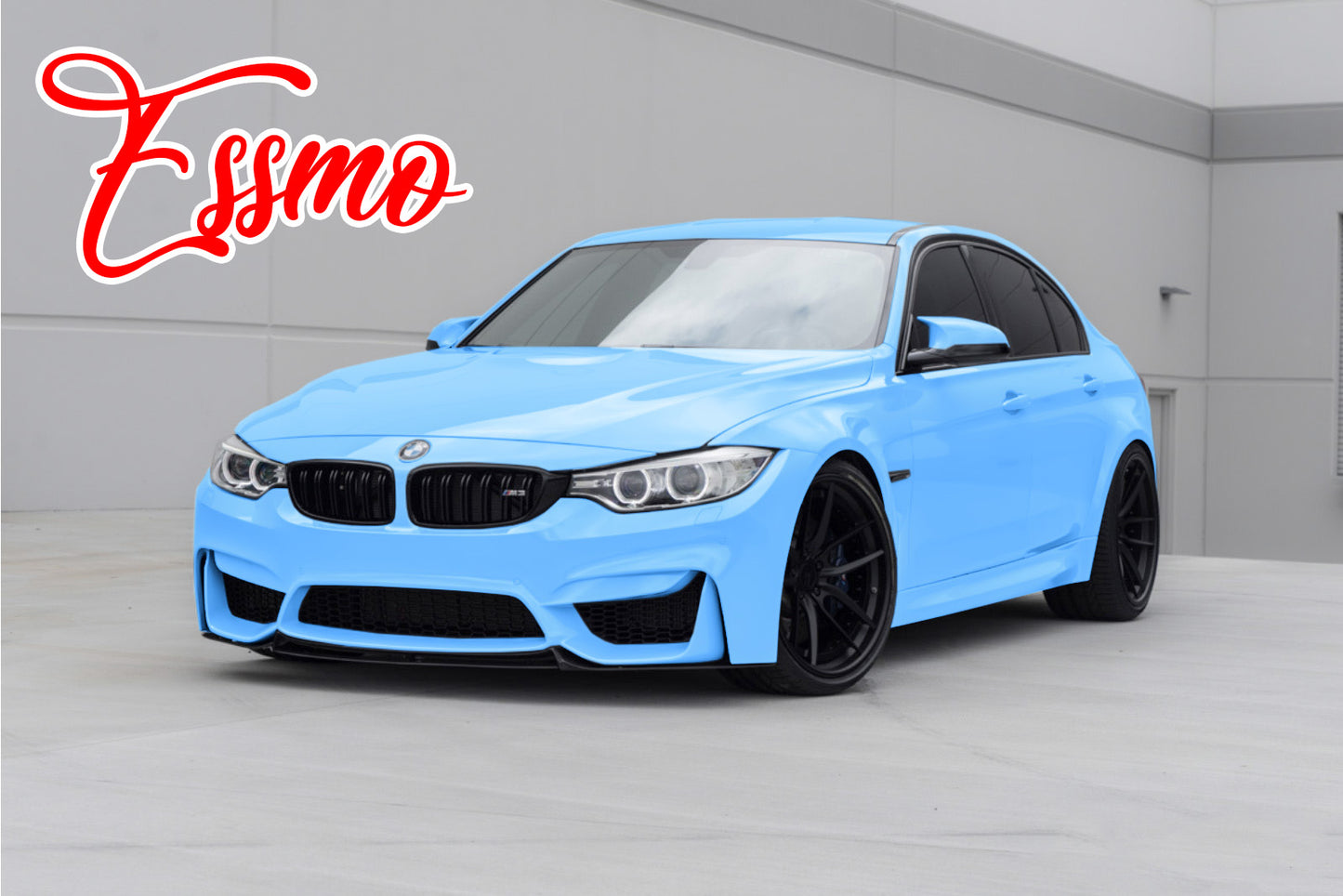 High Gloss Light Blue Vinyl Wrap
