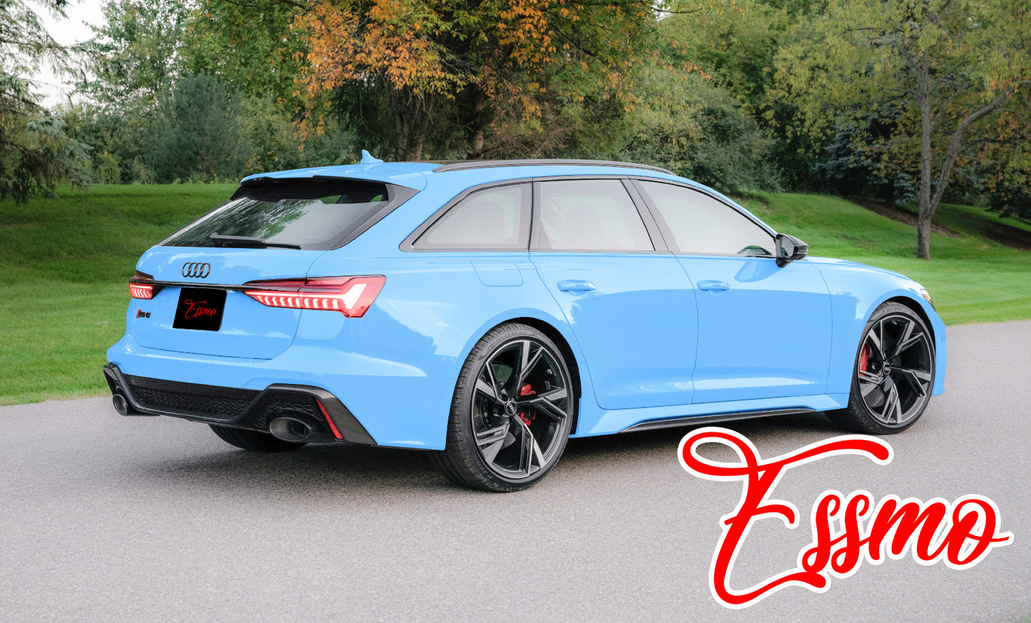 High Gloss Light Blue Vinyl Wrap