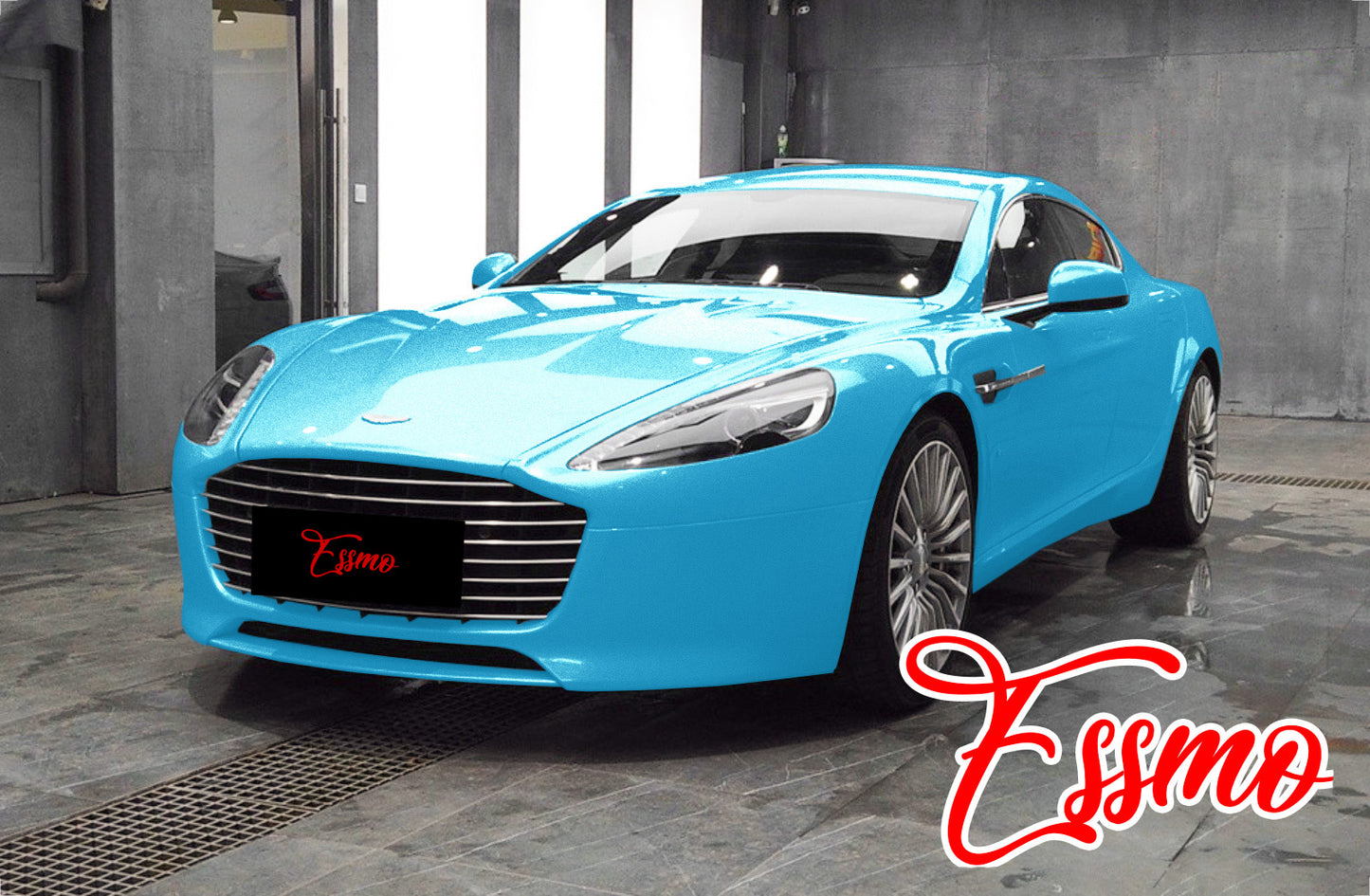 Super Gloss Metallic Lake Blue Vinyl Wrap