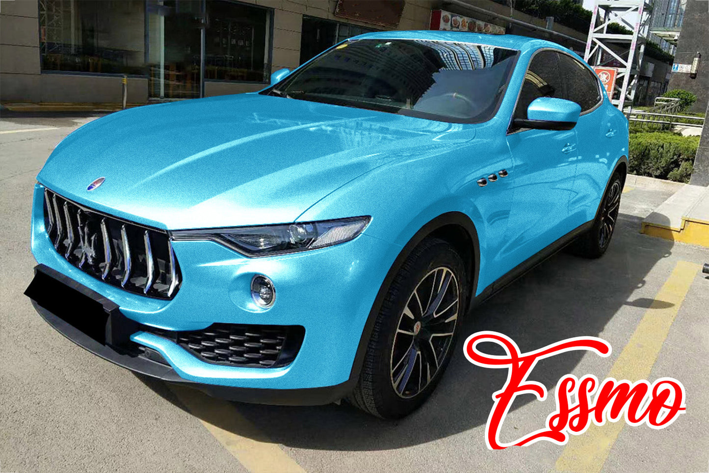 Super Gloss Metallic Lake Blue Vinyl Wrap