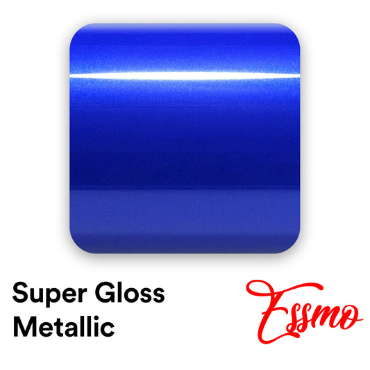 Super Gloss Metallic Intense Blue Vinyl Wrap