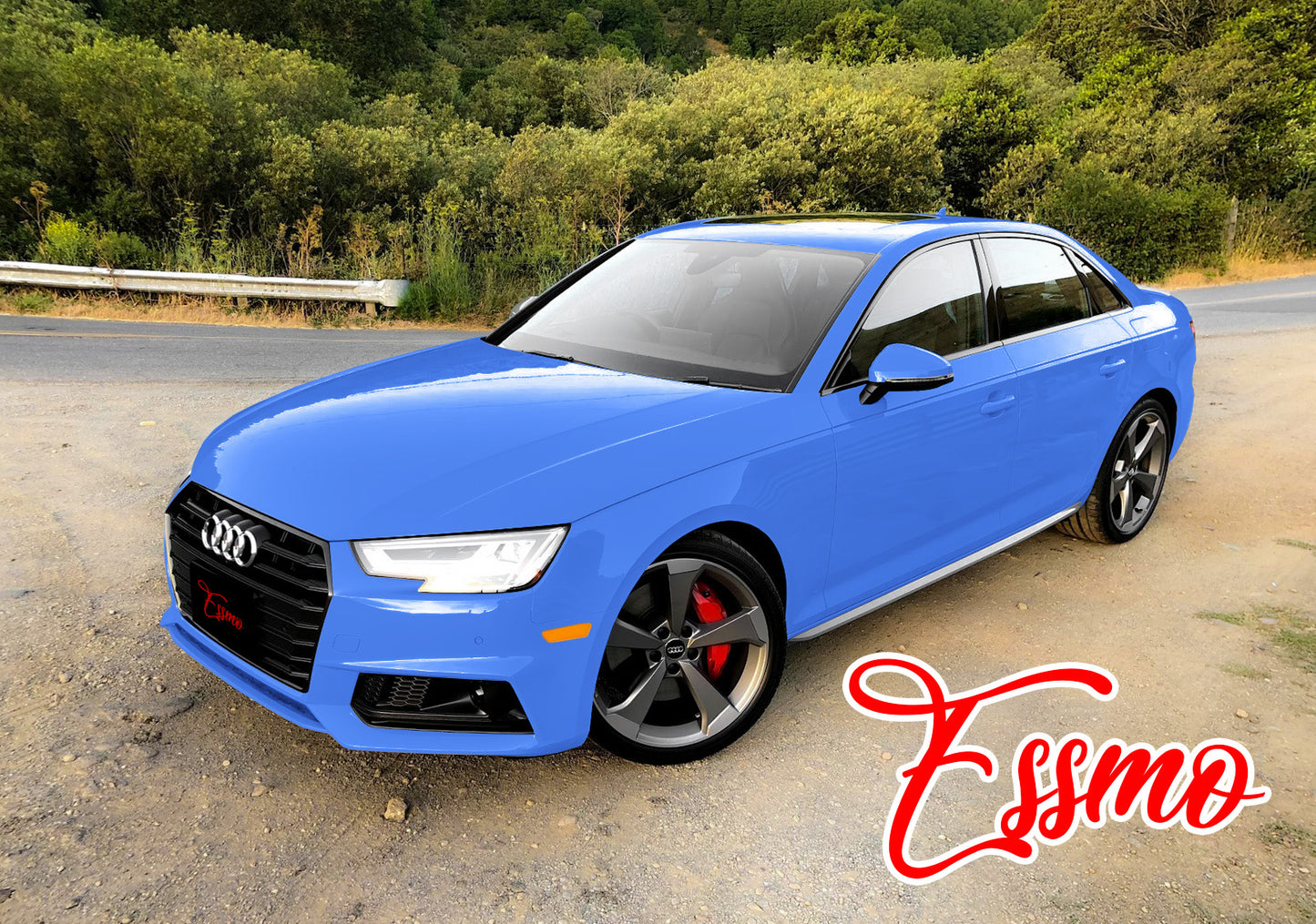 High Gloss Marina Blue Vinyl Wrap