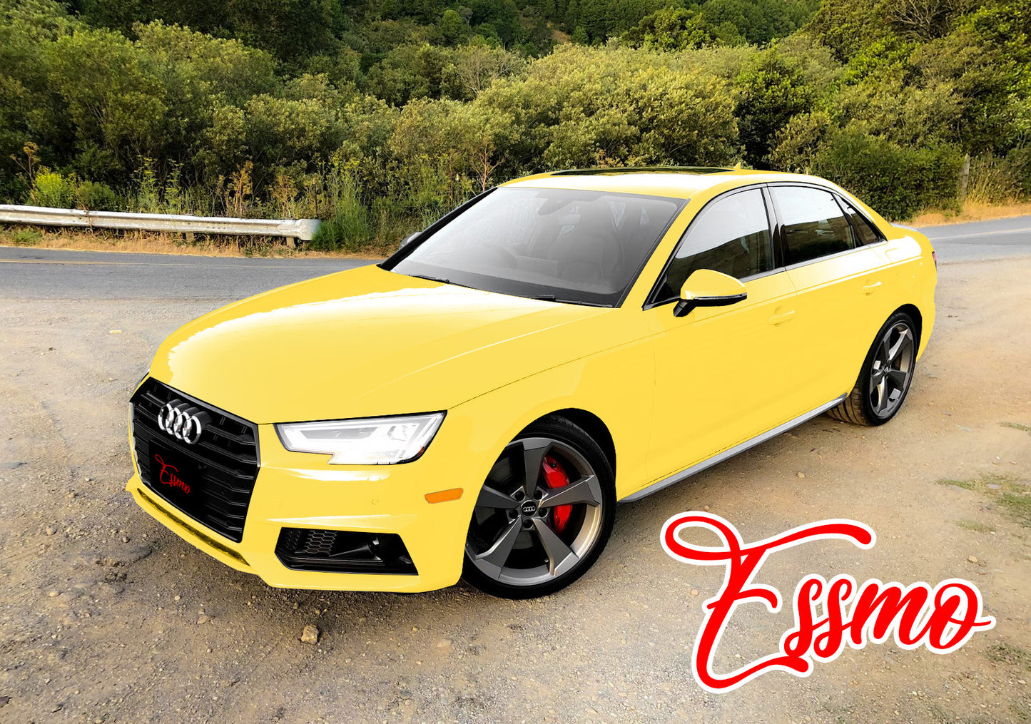 High Gloss Lemon Yellow Vinyl Wrap