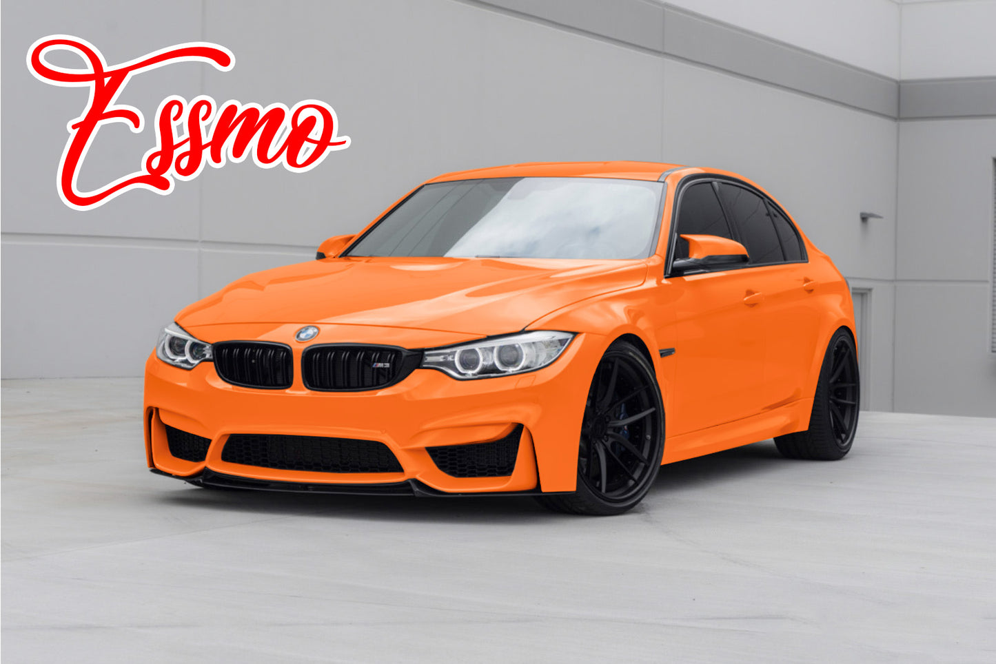 High Gloss Flame Orange Vinyl Wrap