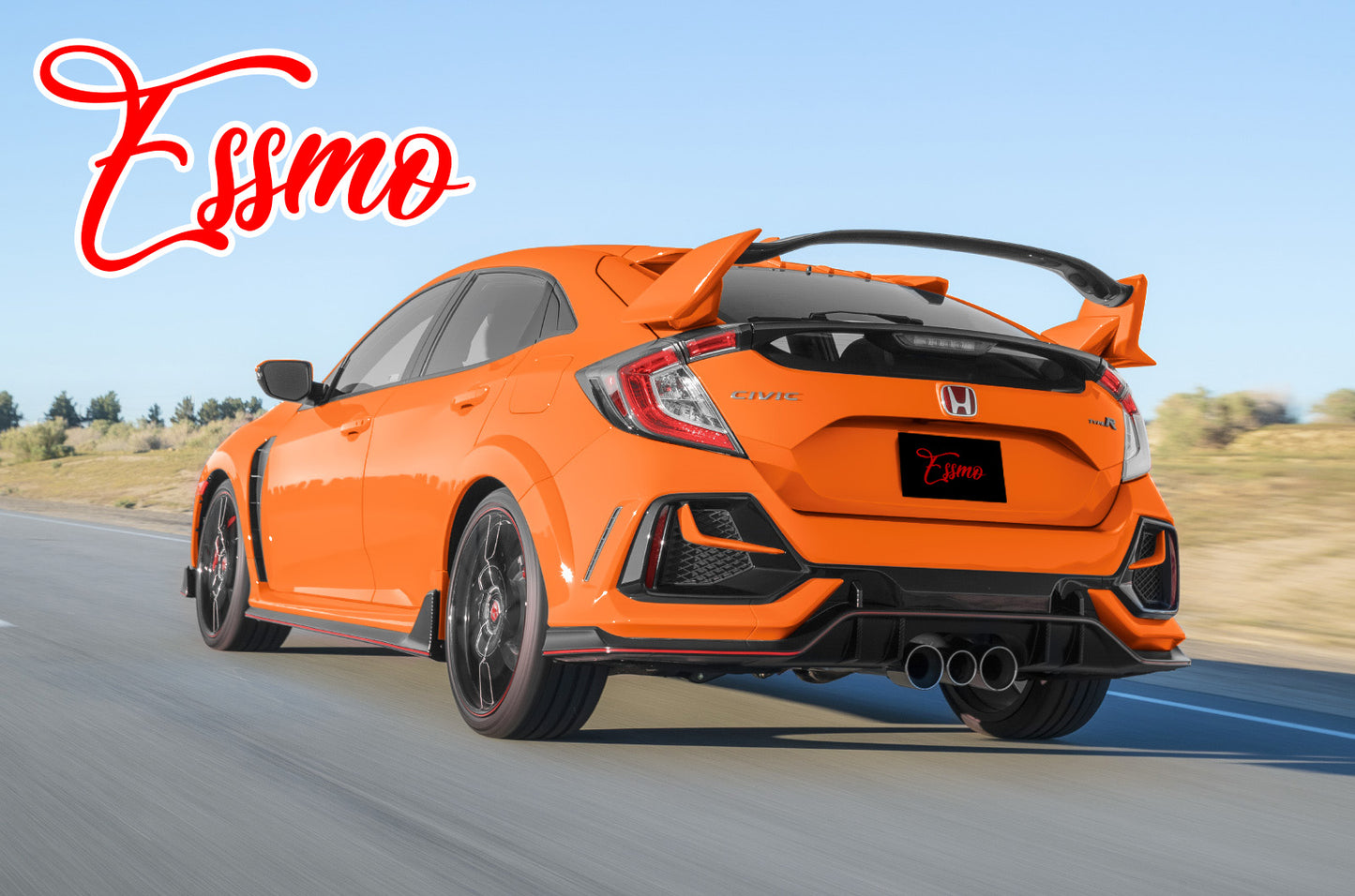 High Gloss Flame Orange Vinyl Wrap