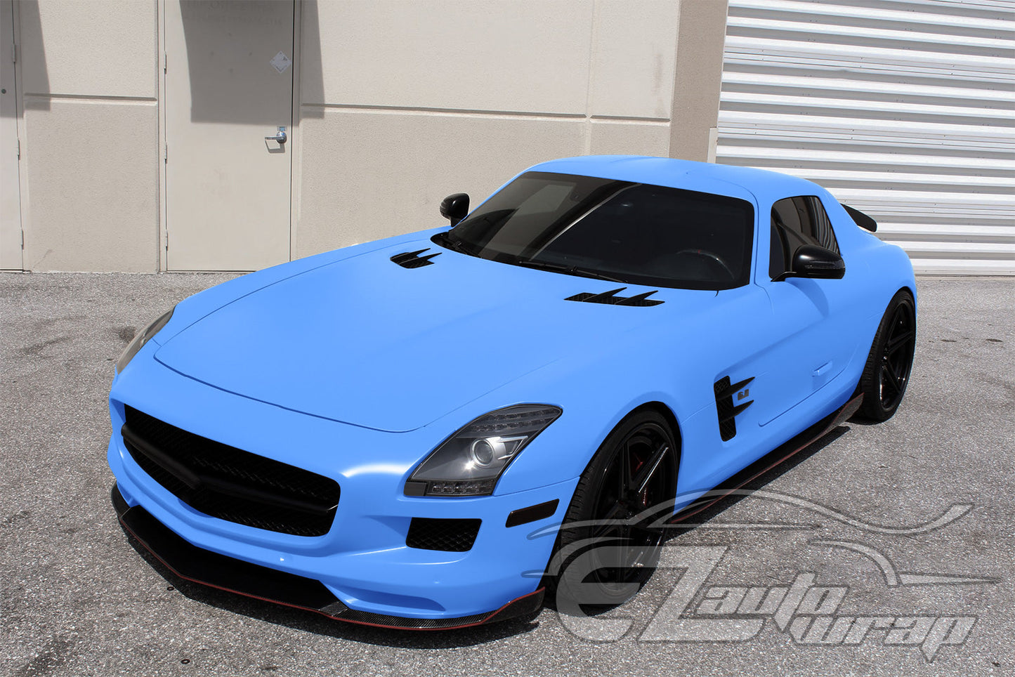 Satin Marina Blue Matte Flat Vinyl Wrap