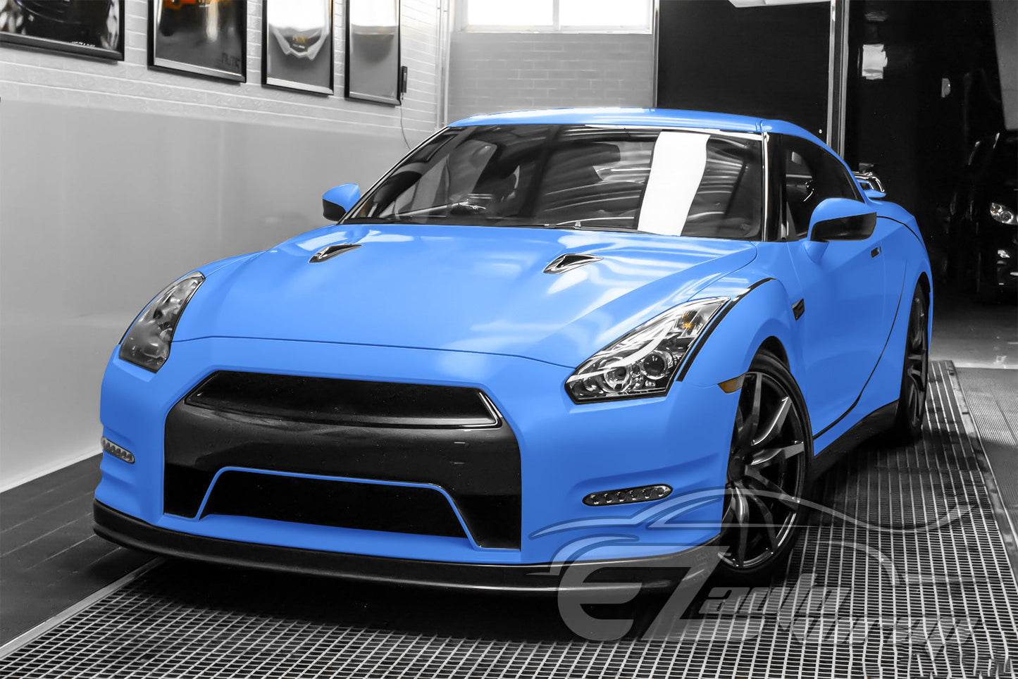 Satin Marina Blue Matte Flat Vinyl Wrap