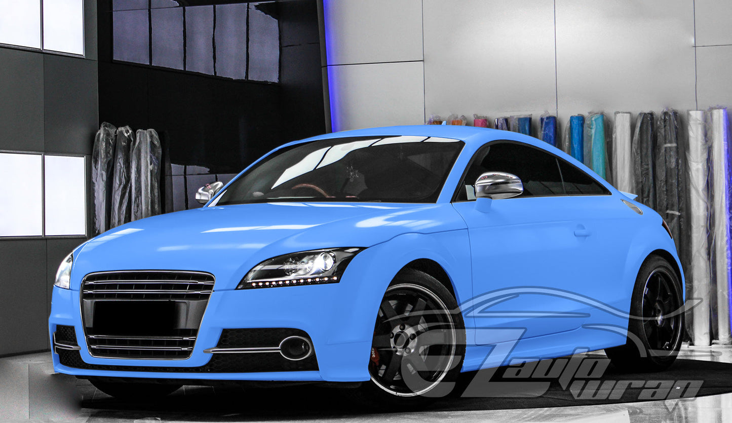 Satin Marina Blue Matte Flat Vinyl Wrap