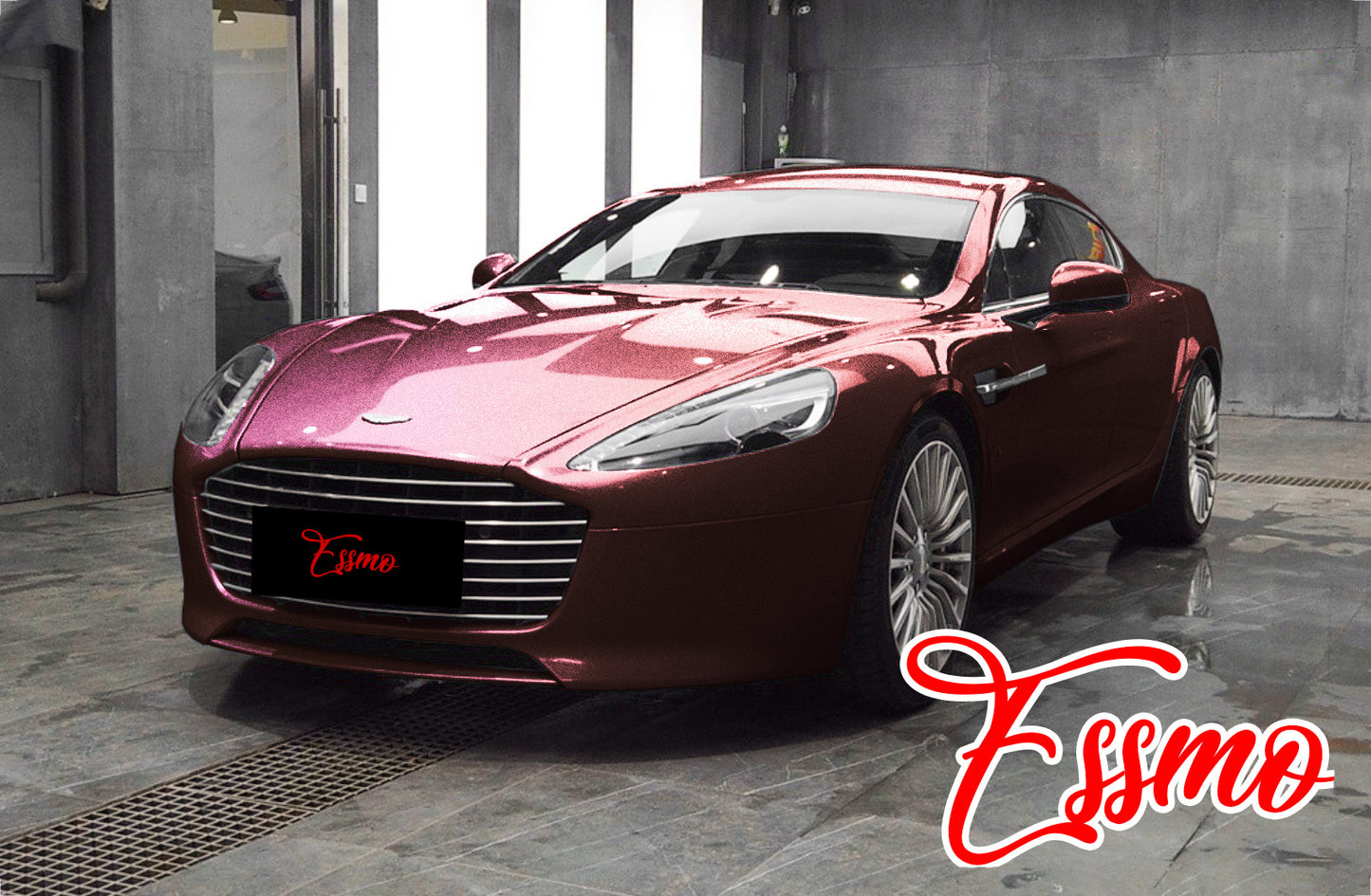 Super Gloss Metallic Burgundy Vinyl Wrap