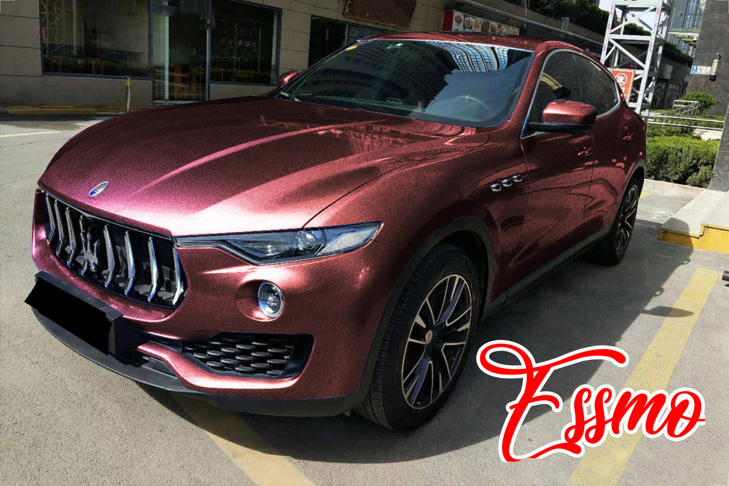 Super Gloss Metallic Burgundy Vinyl Wrap