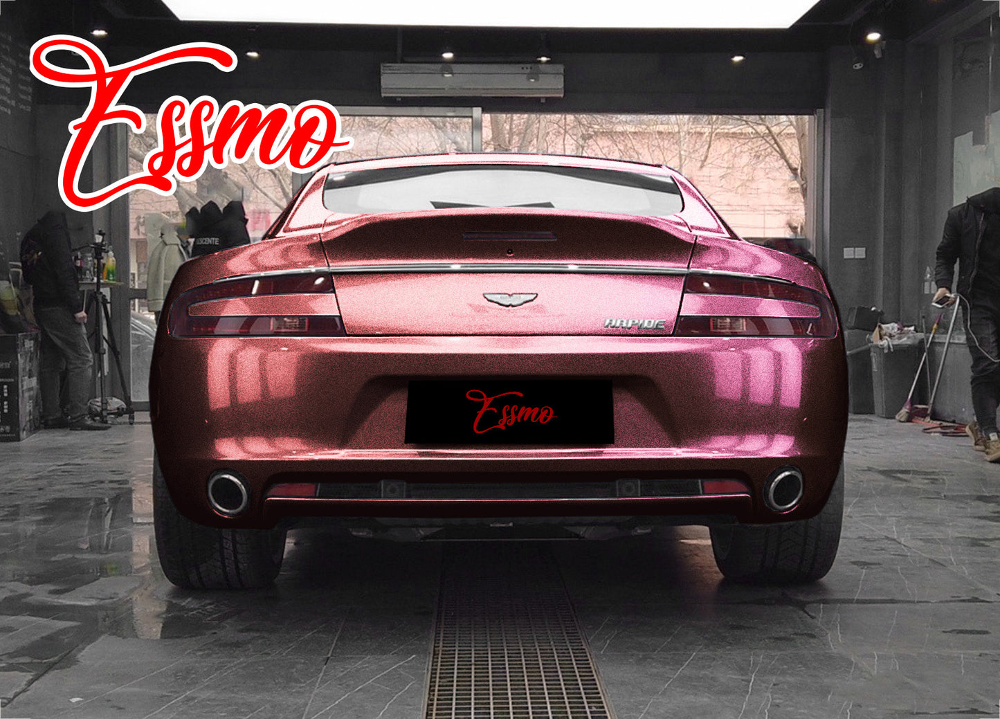 Super Gloss Metallic Burgundy Vinyl Wrap