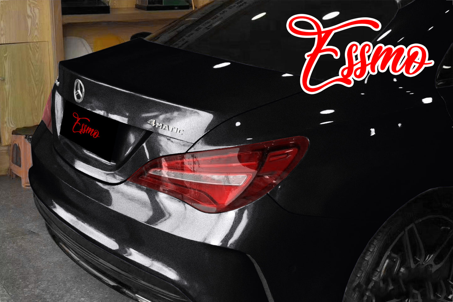 Super Gloss Metallic Black Vinyl Wrap