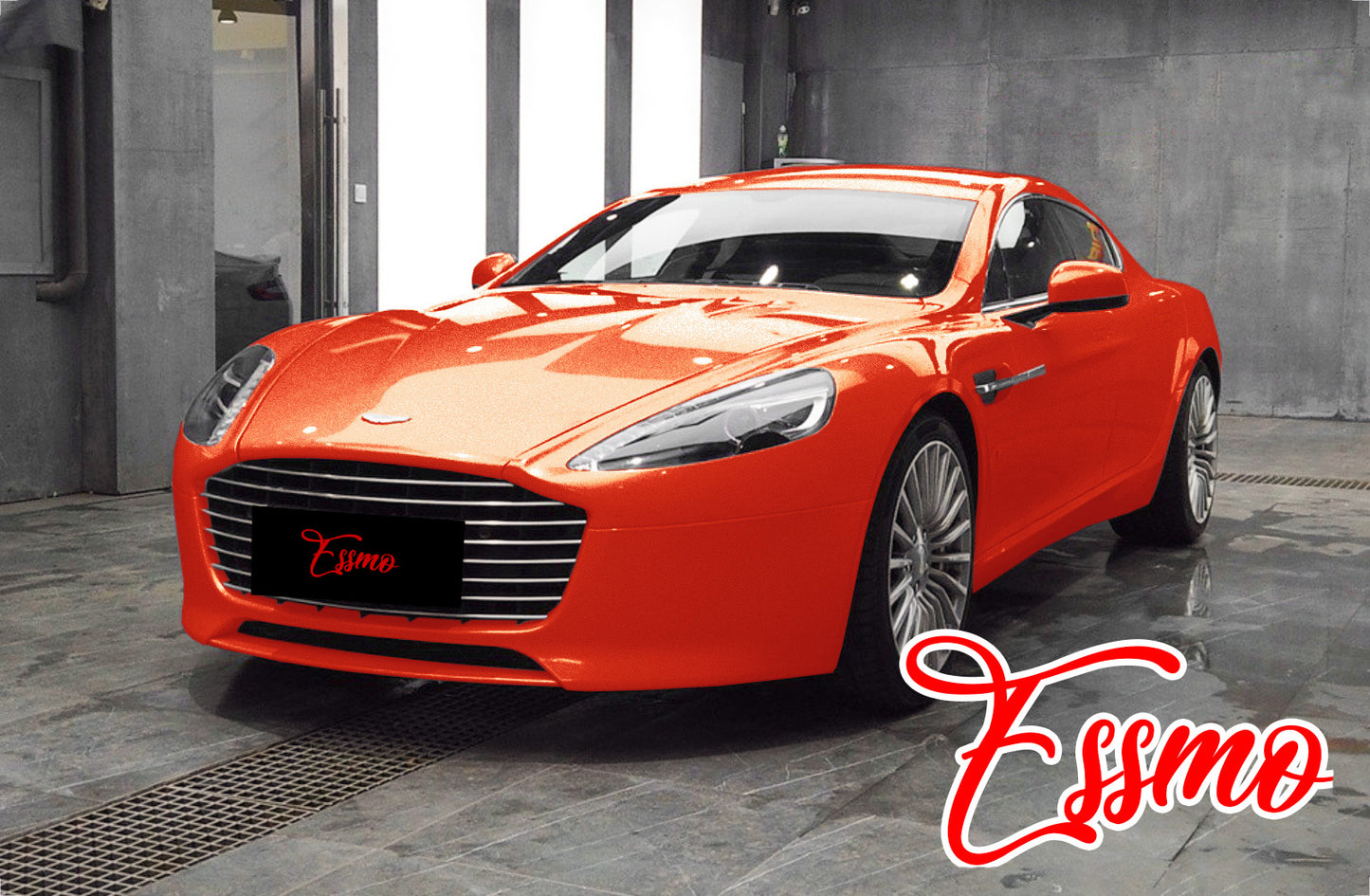 Super Gloss Metallic Orange Vinyl Wrap