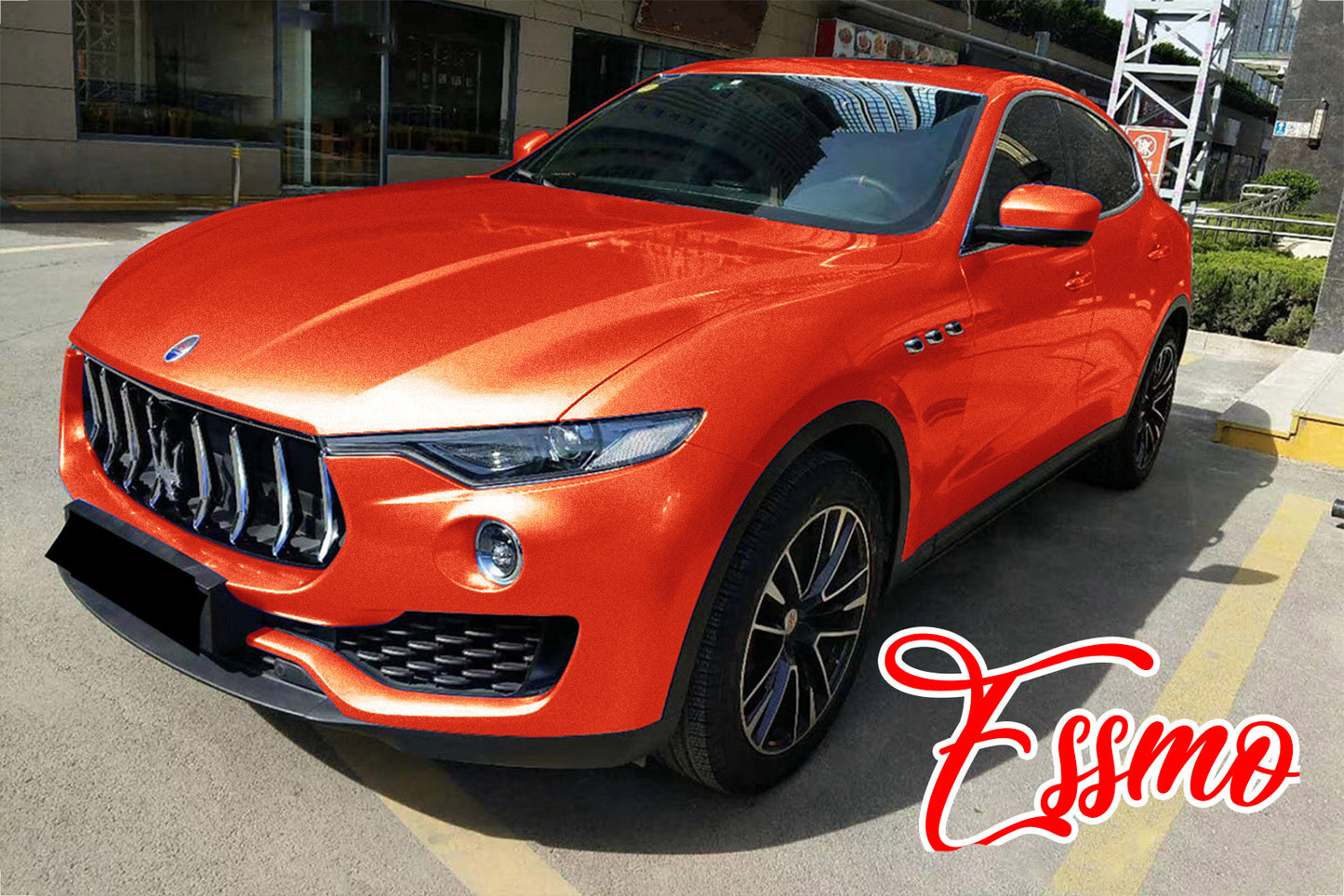 Super Gloss Metallic Orange Vinyl Wrap