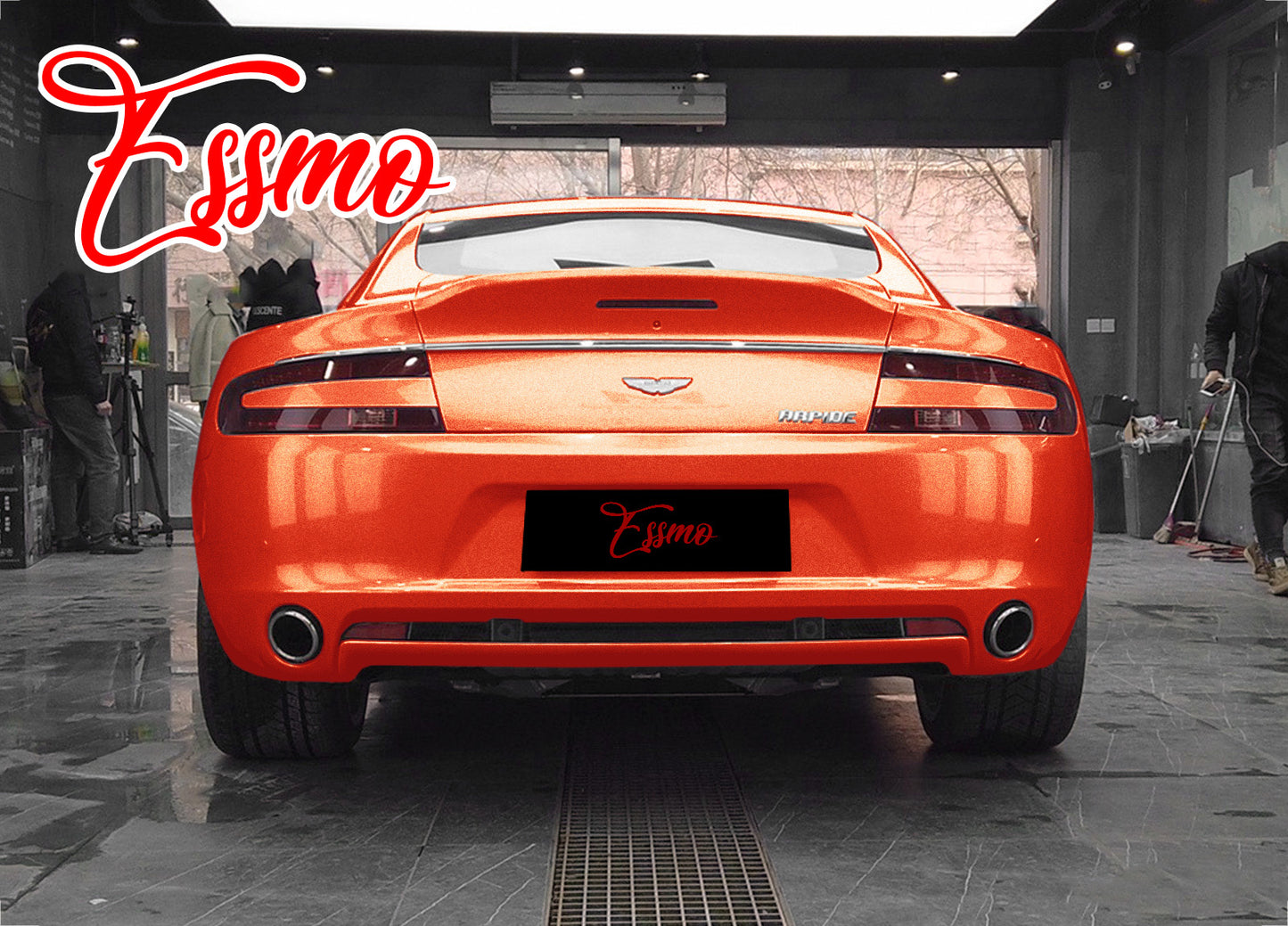 Super Gloss Metallic Orange Vinyl Wrap