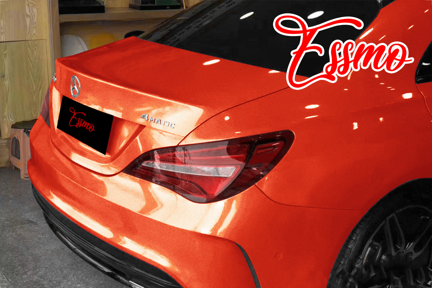 Super Gloss Metallic Orange Vinyl Wrap