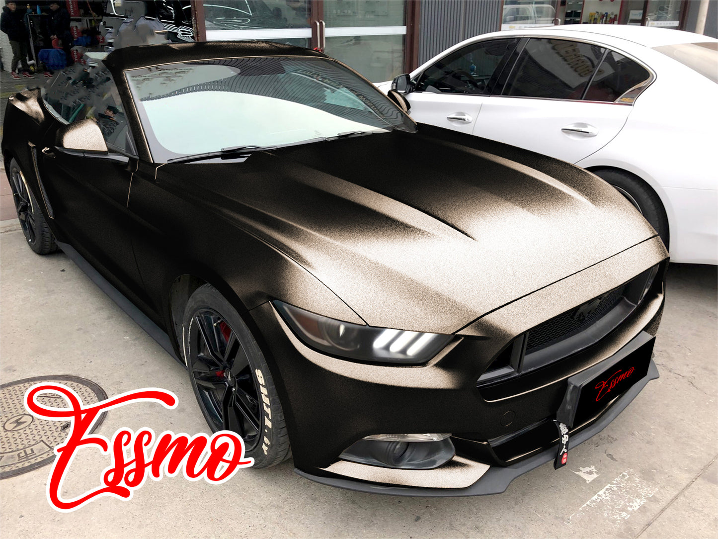 Matte Metallic Satin Pearl Black Bronze Vinyl Wrap