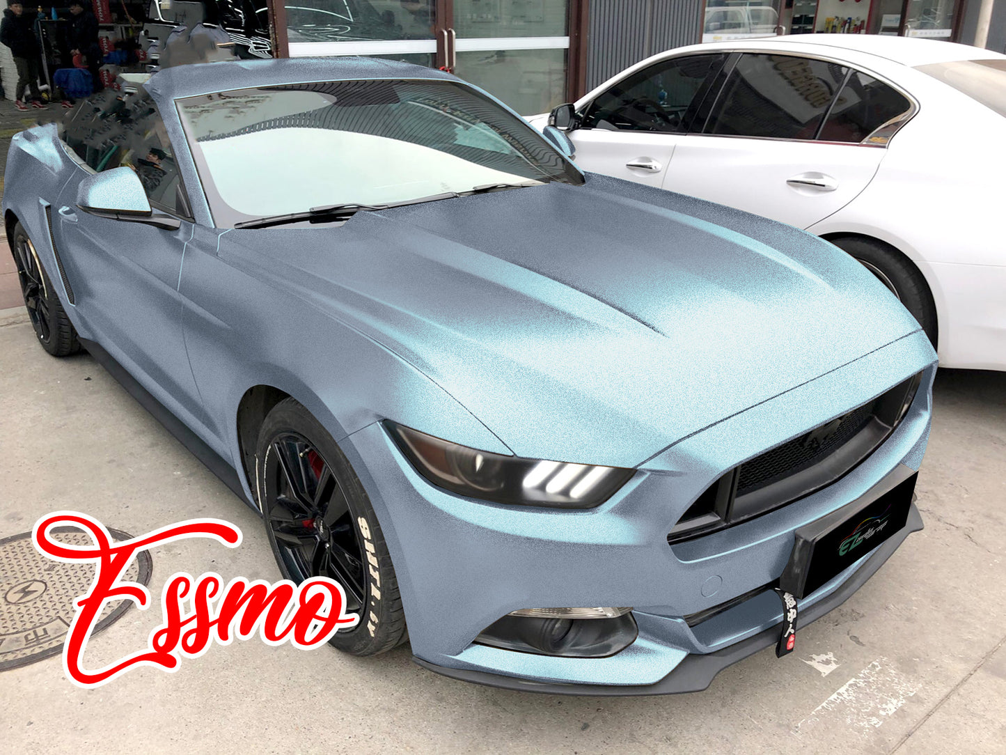 Space Candy Matte Gray Teal Vinyl Wrap