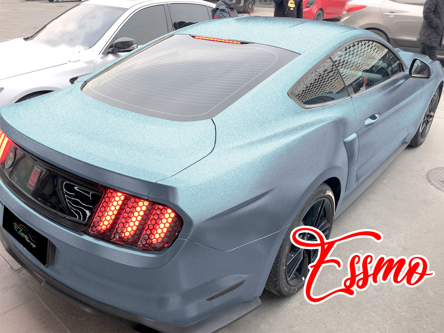 Space Candy Matte Gray Teal Vinyl Wrap