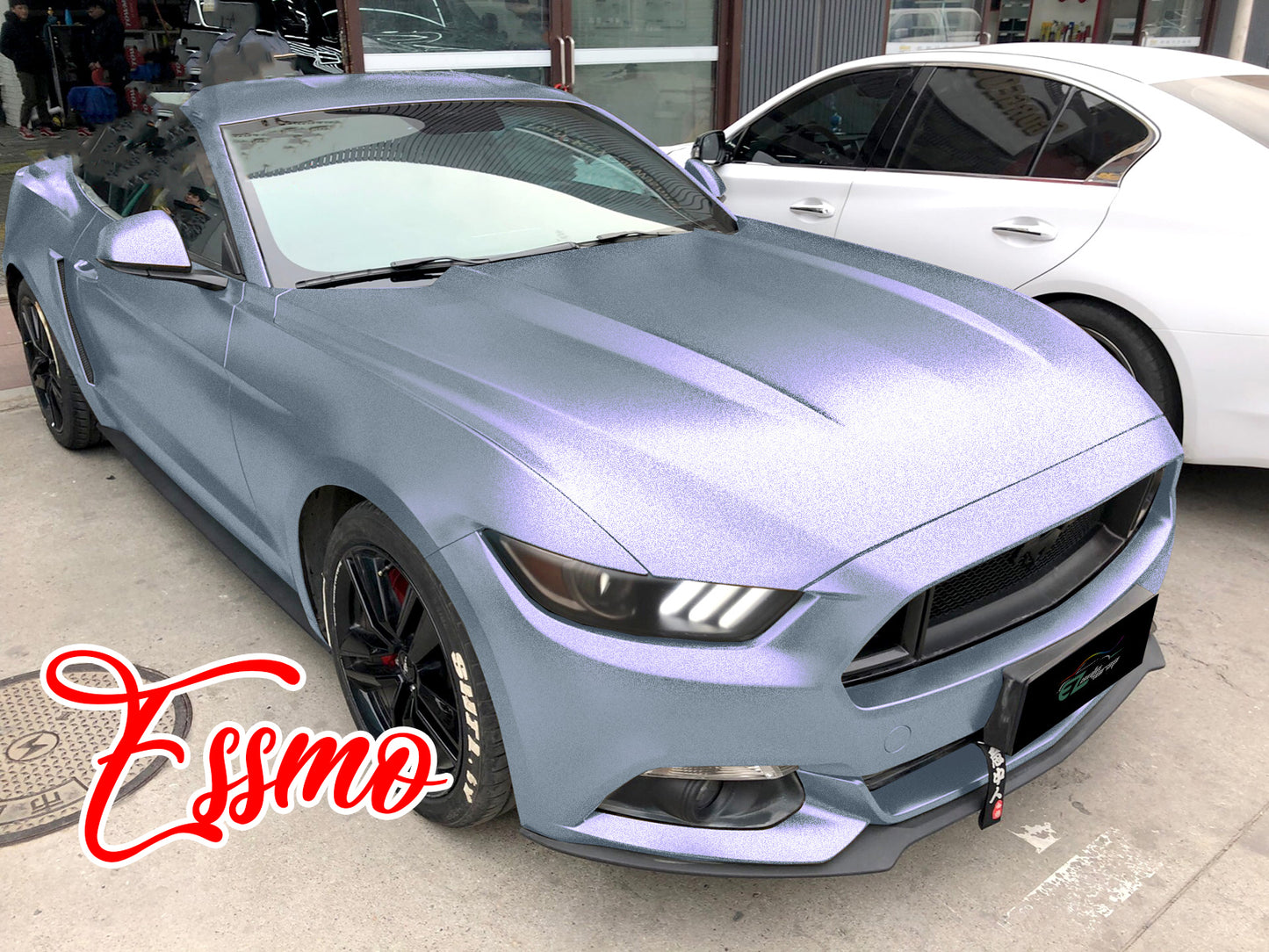 Space Candy Matte Gray Purple Vinyl Wrap