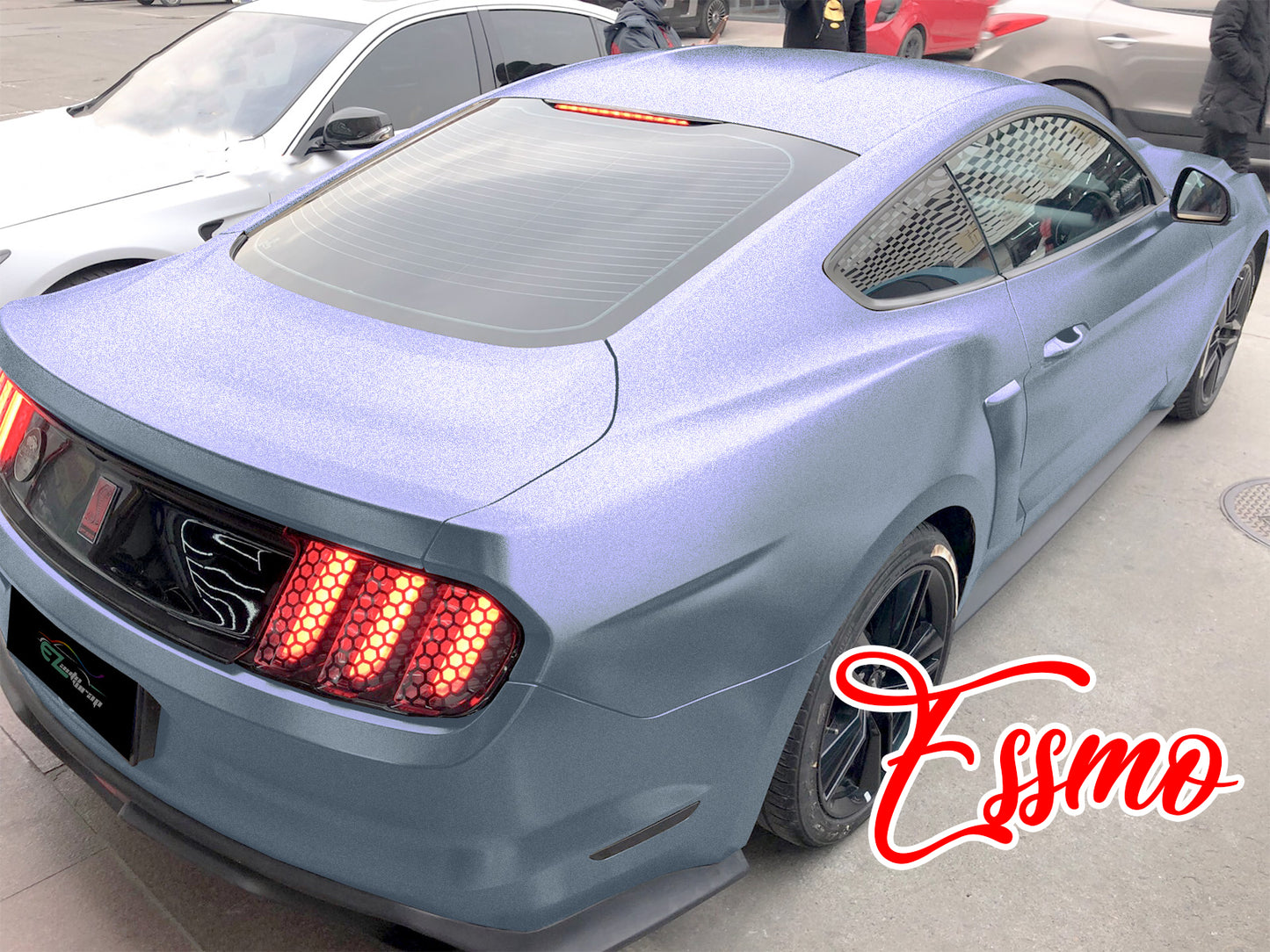 Space Candy Matte Gray Purple Vinyl Wrap