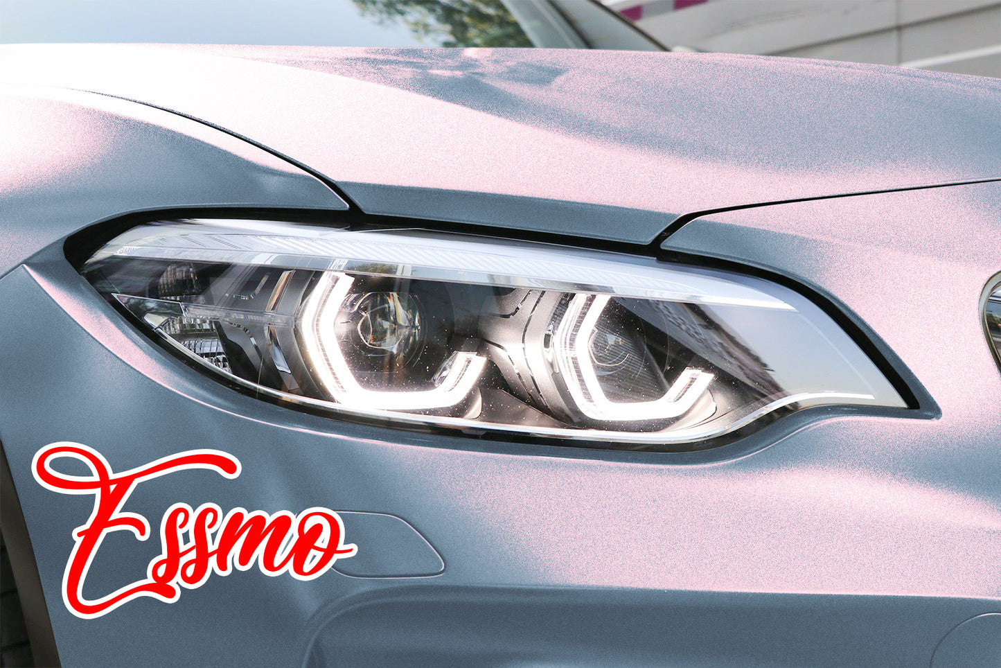 Space Candy Matte Gray Red Vinyl Wrap