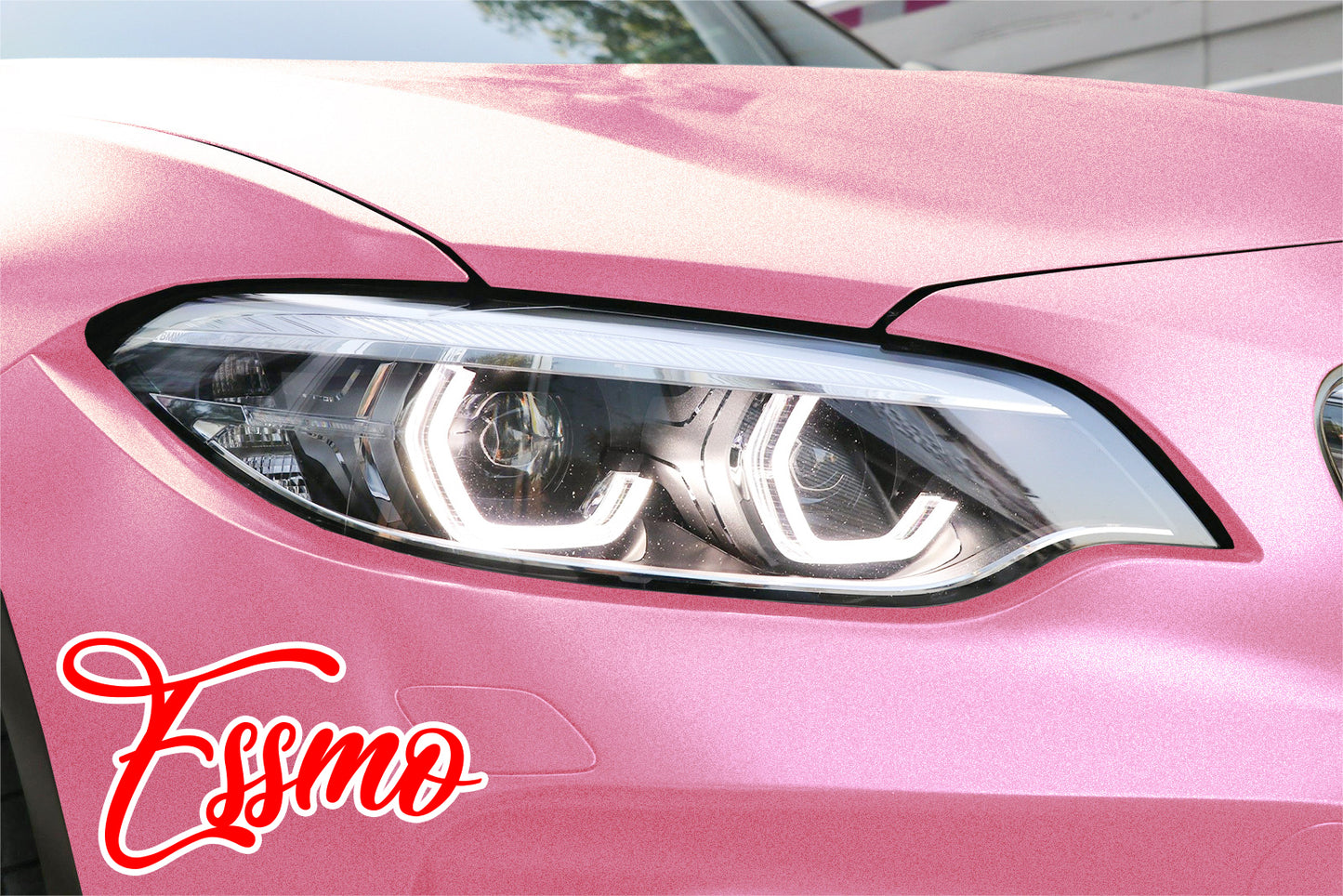 Matte Metallic Satin Pearl Diamond Pink Vinyl Wrap