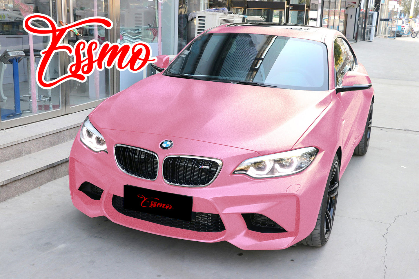 Matte Metallic Satin Pearl Diamond Pink Vinyl Wrap