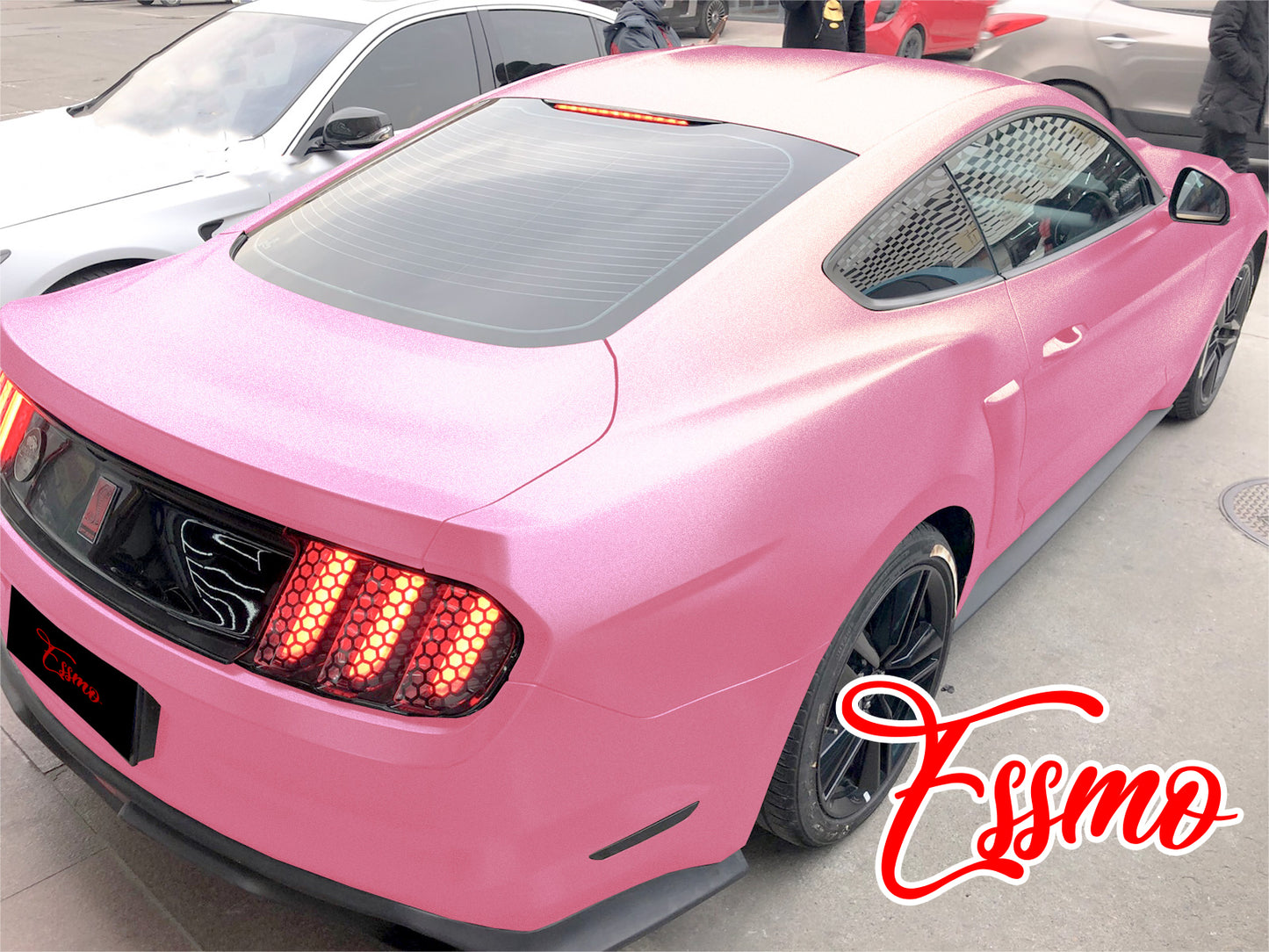 Matte Metallic Satin Pearl Diamond Pink Vinyl Wrap