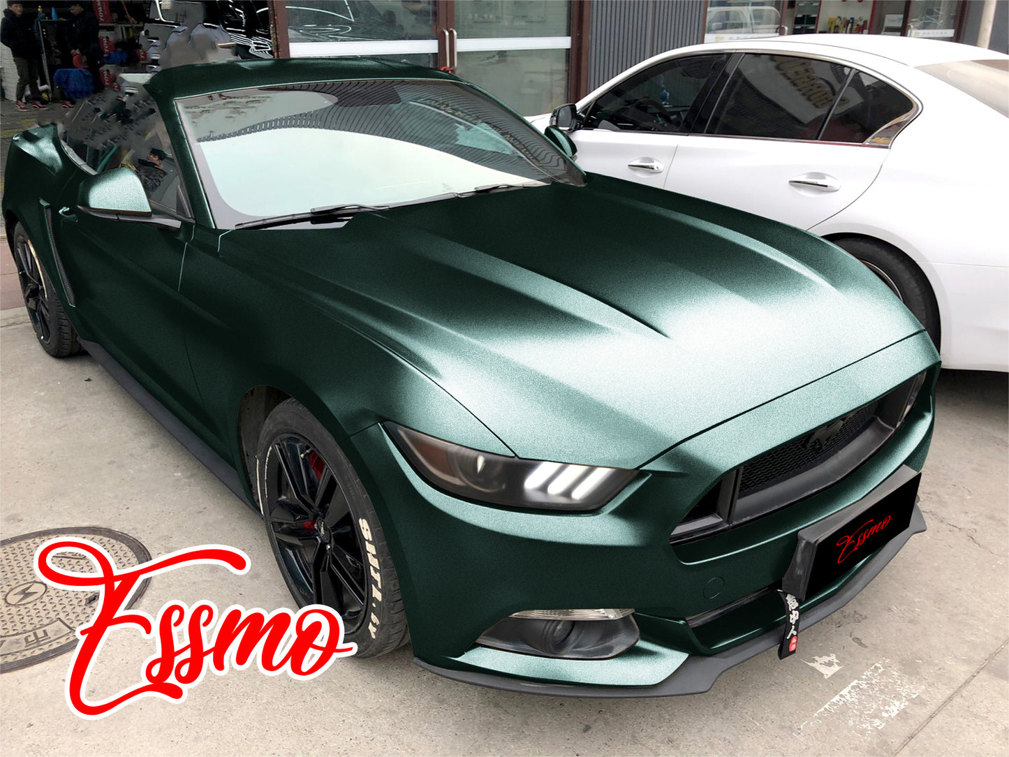 Matte Metallic Satin Pearl Army Green Vinyl Wrap