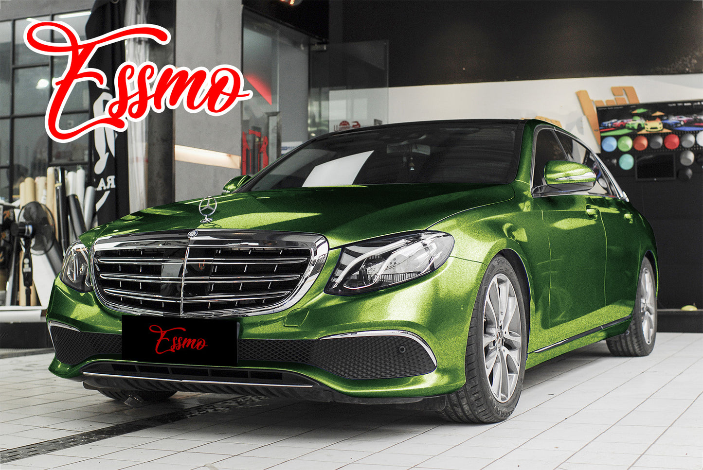 Super Gloss Metallic Mamba Green Vinyl Wrap