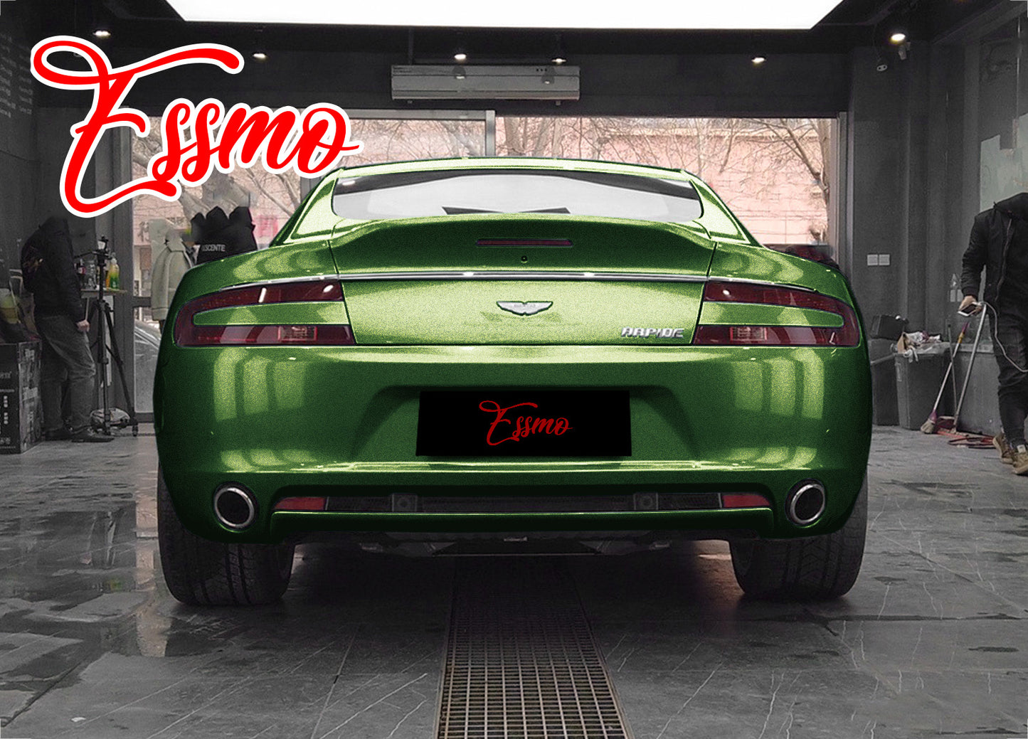 Super Gloss Metallic Mamba Green Vinyl Wrap