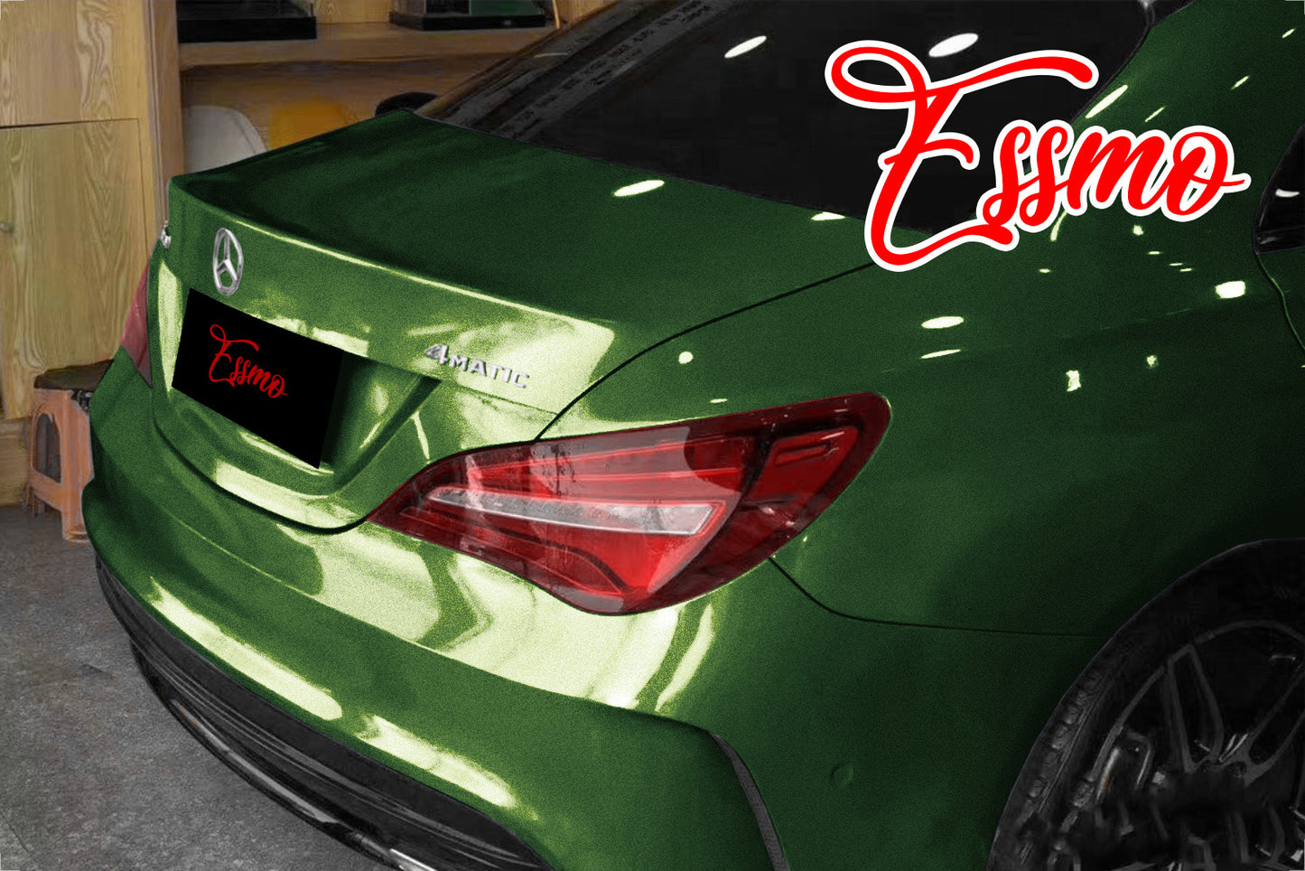 Super Gloss Metallic Mamba Green Vinyl Wrap