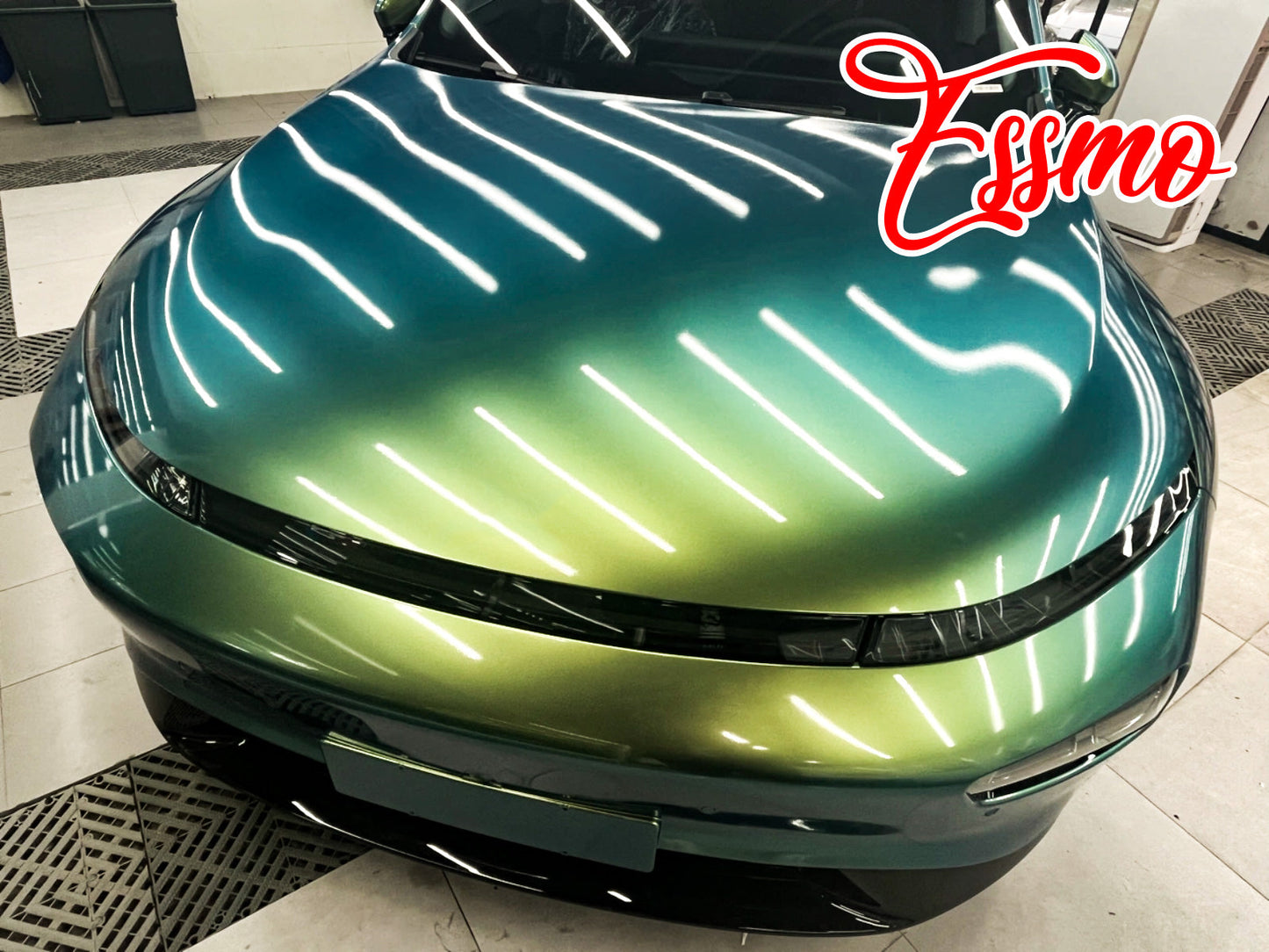 Galaxy Dust Gloss Spring Green Vinyl Wrap