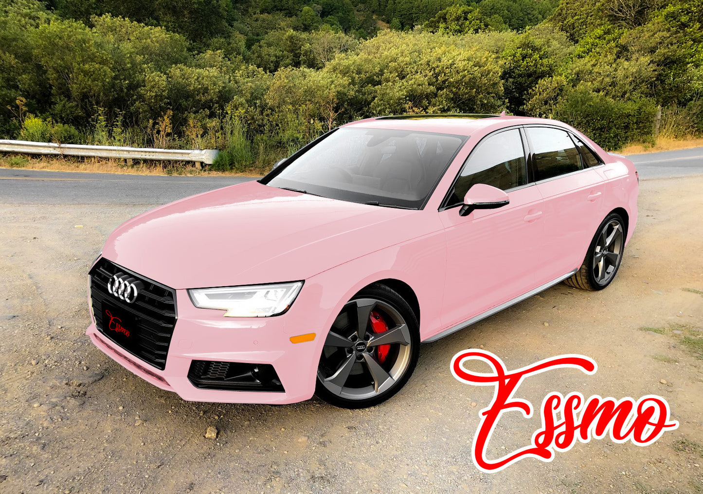 High Gloss Rouge Pink Vinyl Wrap