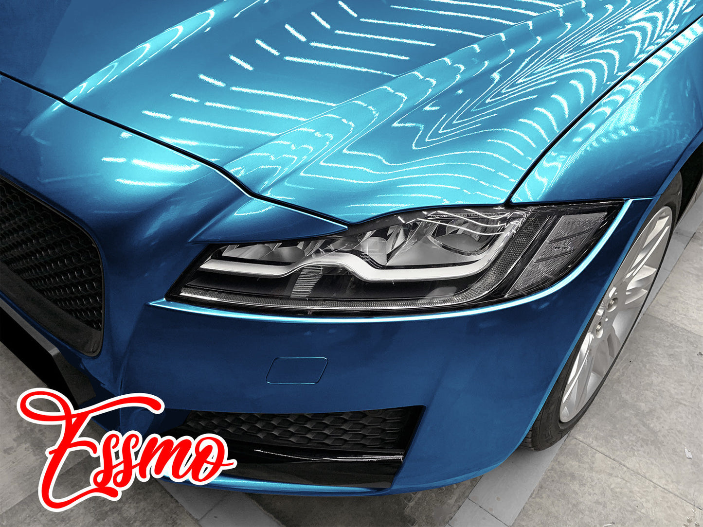 Coral Gloss Peacock Blue Vinyl Wrap