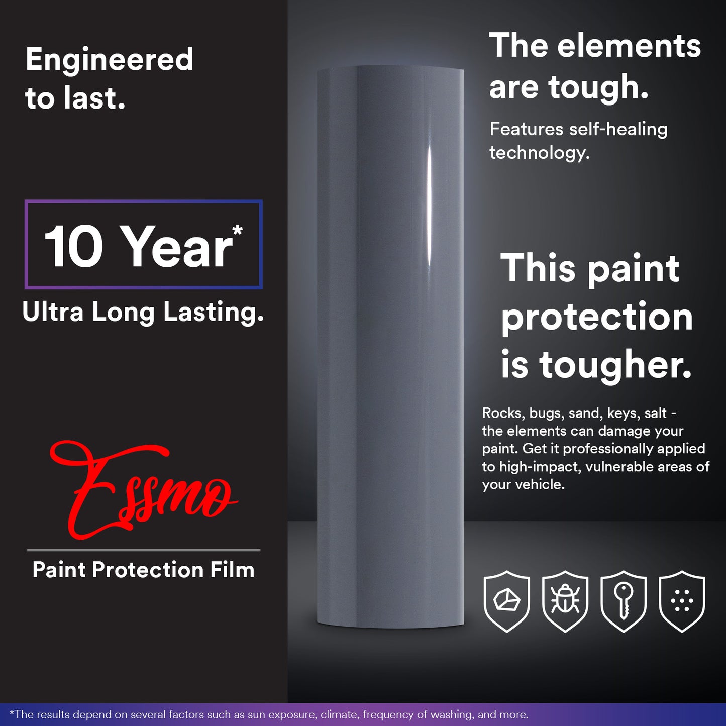 Gloss Gunmetal Gray PPF Paint Protection Film ECO