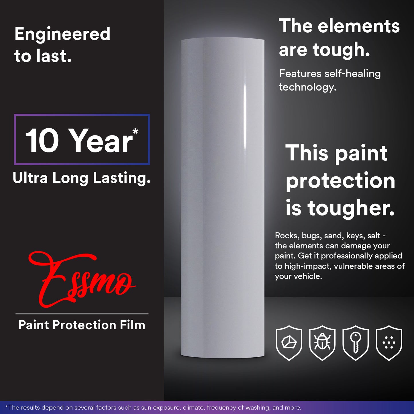 Gloss Storm Gray PPF TPH ECO Paint Protection Film