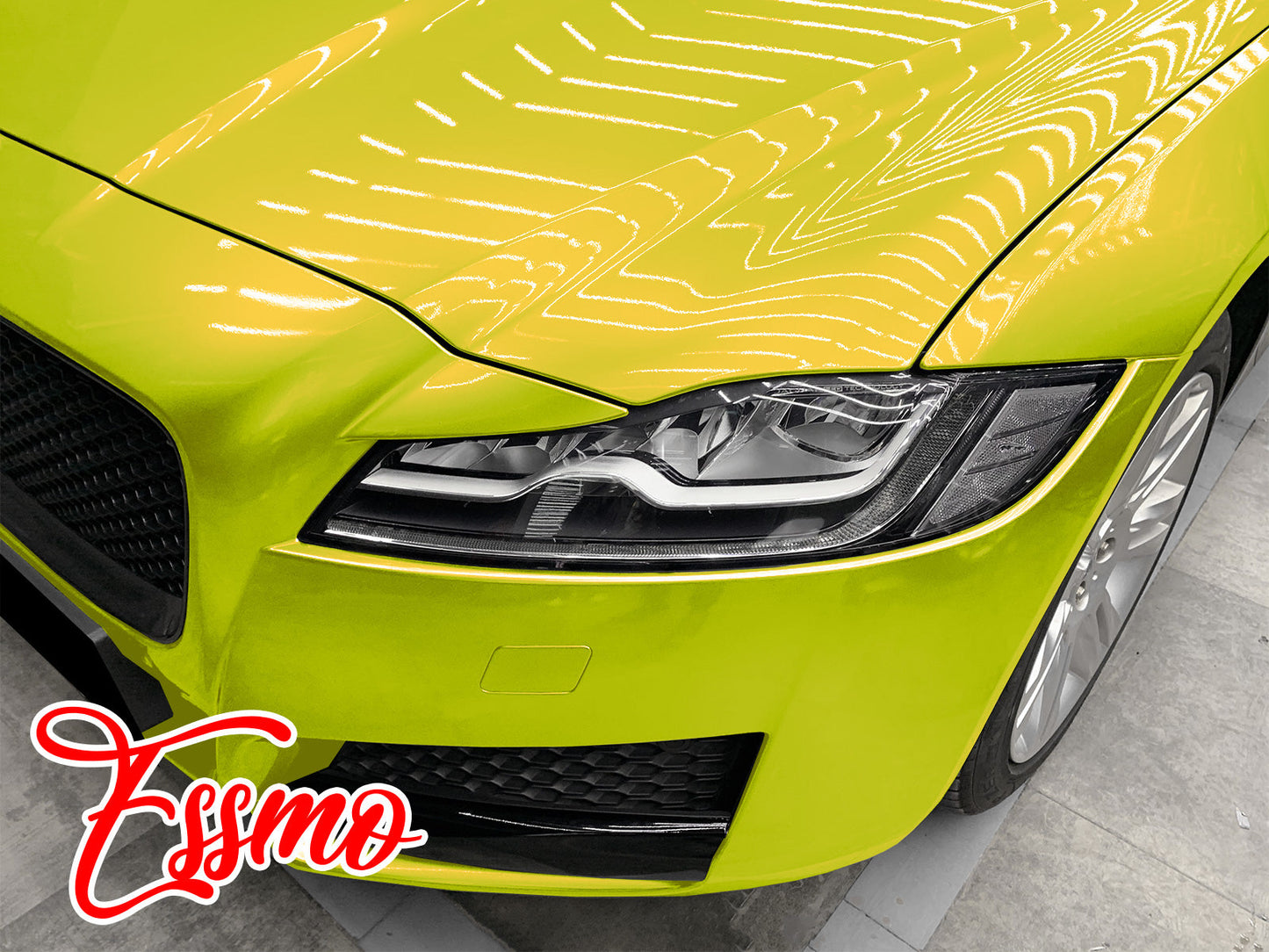 Coral Gloss Austin Lime Yellow Vinyl Wrap