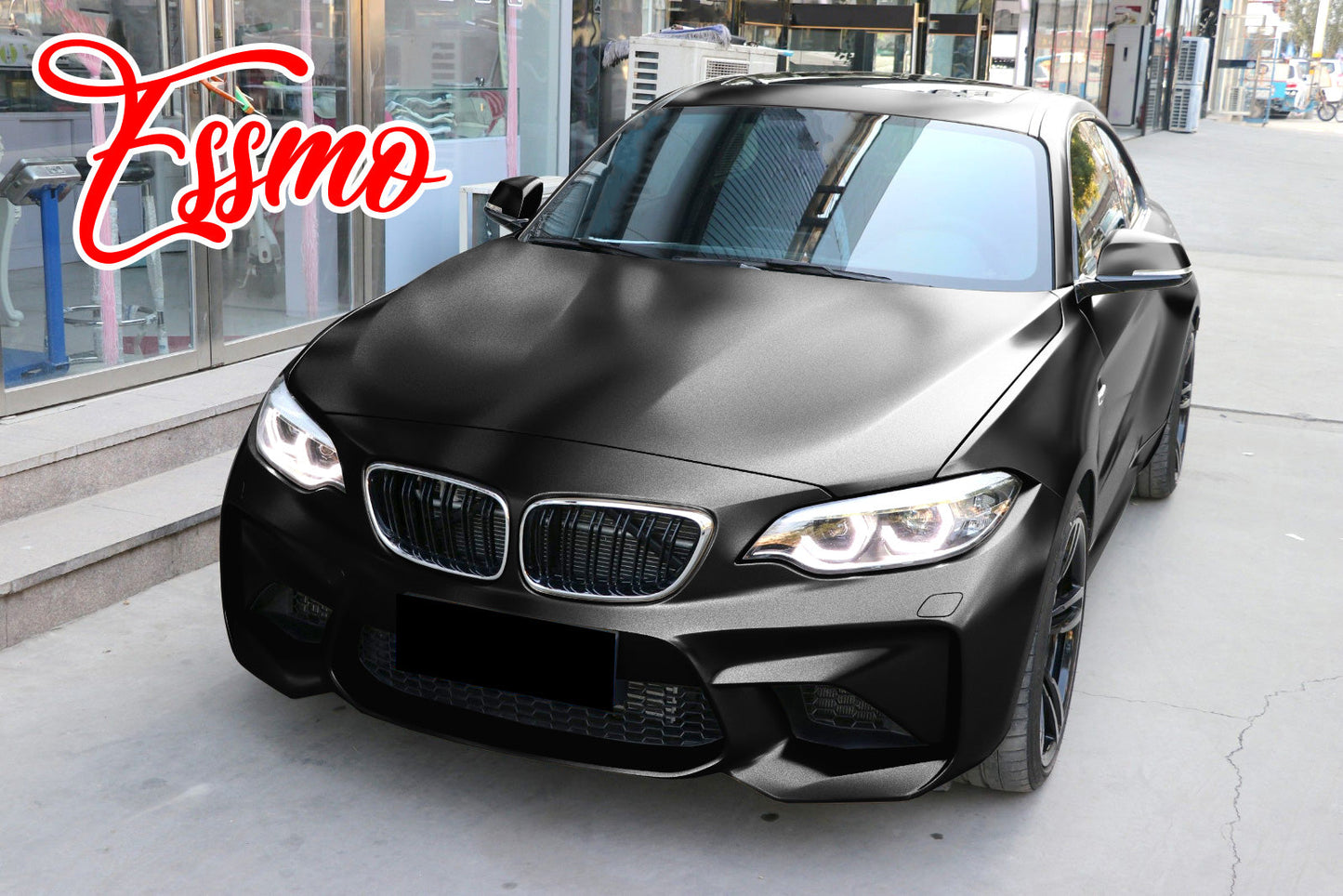 Heavy Metal Diamond Satin Midnight Black Vinyl Wrap