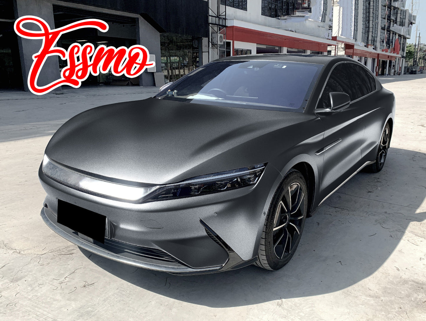 Heavy Metal Diamond Satin Charcoal Gray Vinyl Wrap