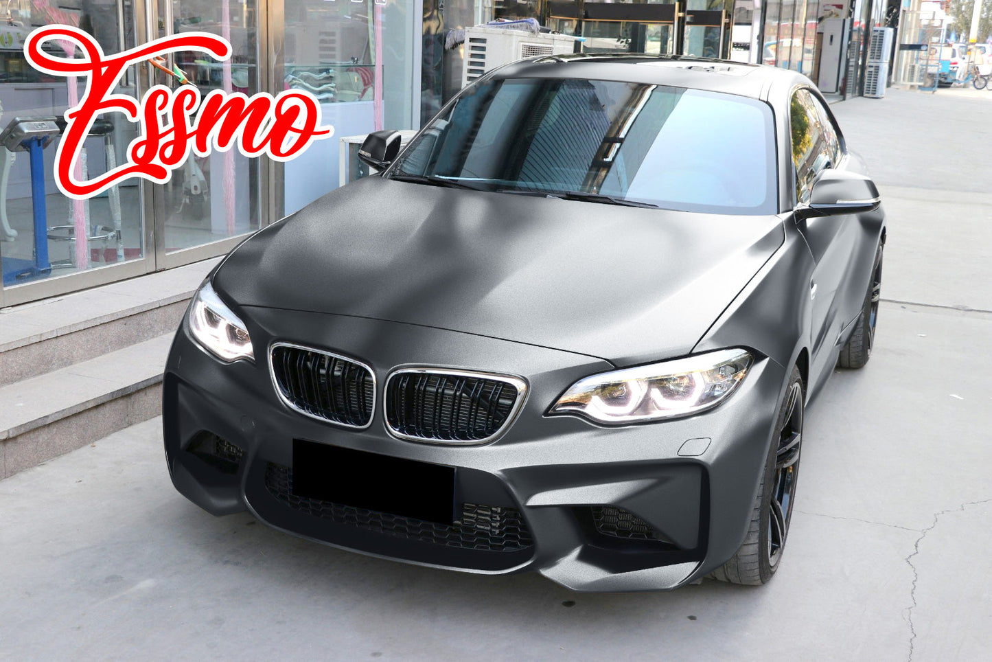 Heavy Metal Diamond Satin Charcoal Gray Vinyl Wrap